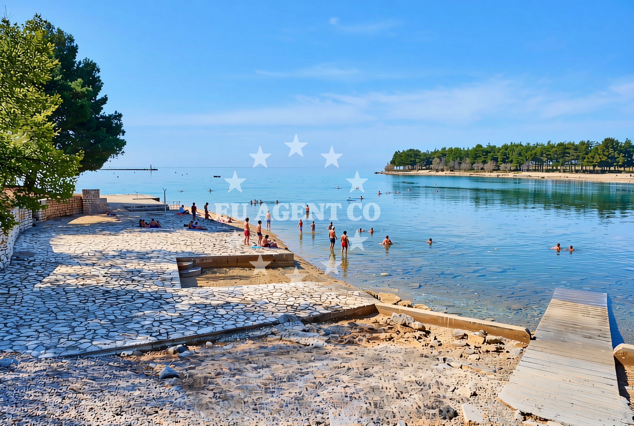 Additional view of Karpinjan beach in Eugena Kumičića 27, Novigrad Istria
