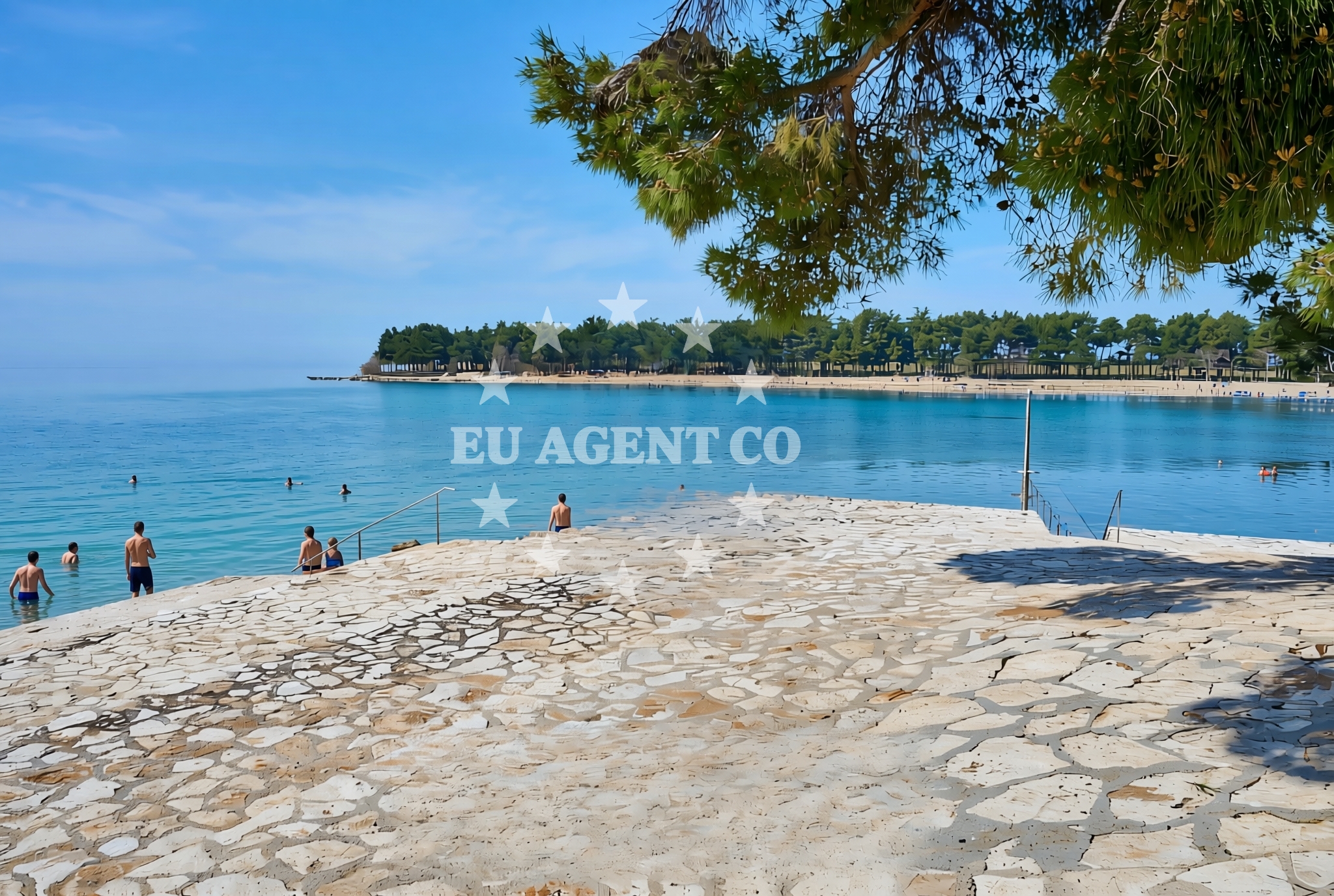 Additional view of Karpinjan beach in Eugena Kumičića 27, Novigrad Istria