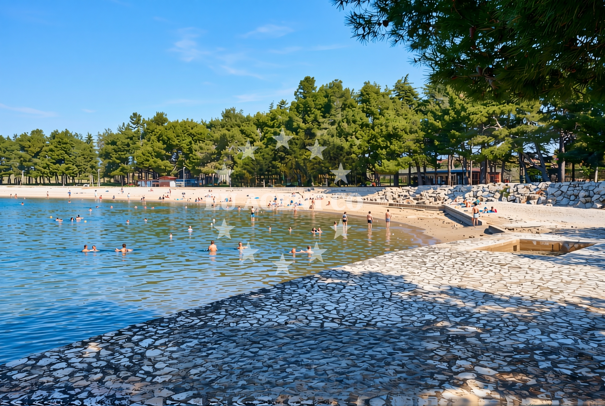 Additional view of Karpinjan beach in Eugena Kumičića 27, Novigrad Istria