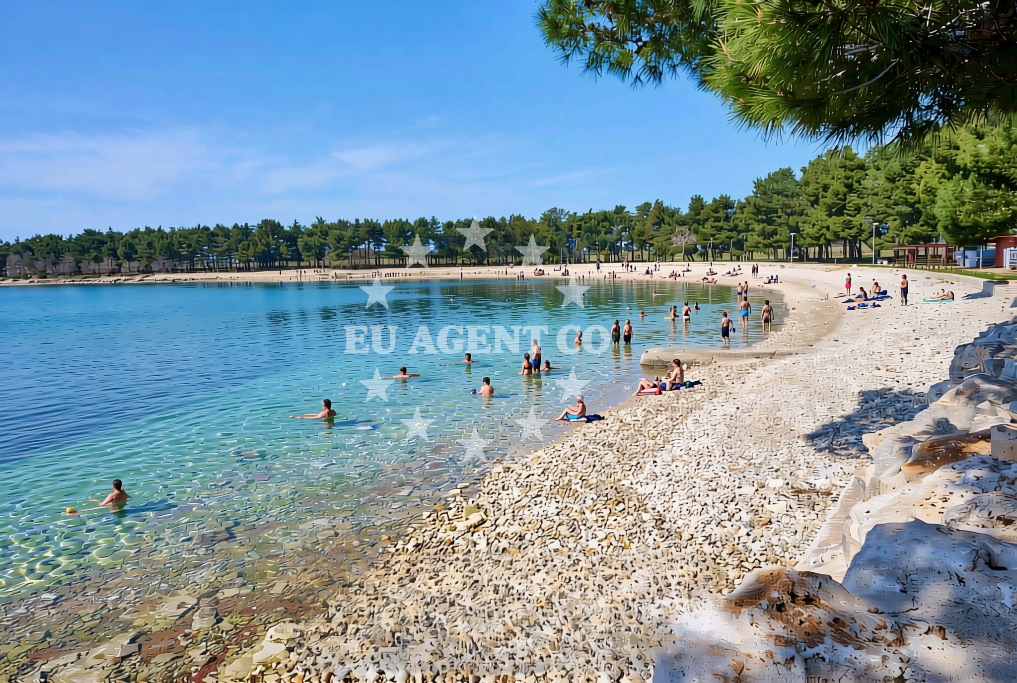 Additional view of Karpinjan beach in Eugena Kumičića 27, Novigrad Istria