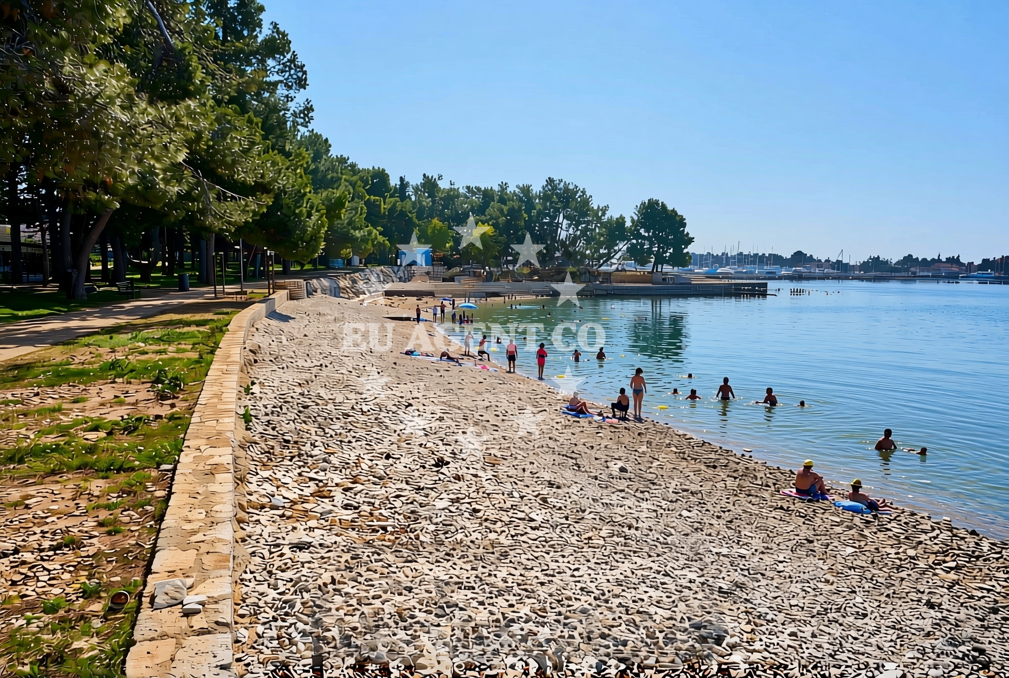 Additional view of Karpinjan beach in Eugena Kumičića 27, Novigrad Istria