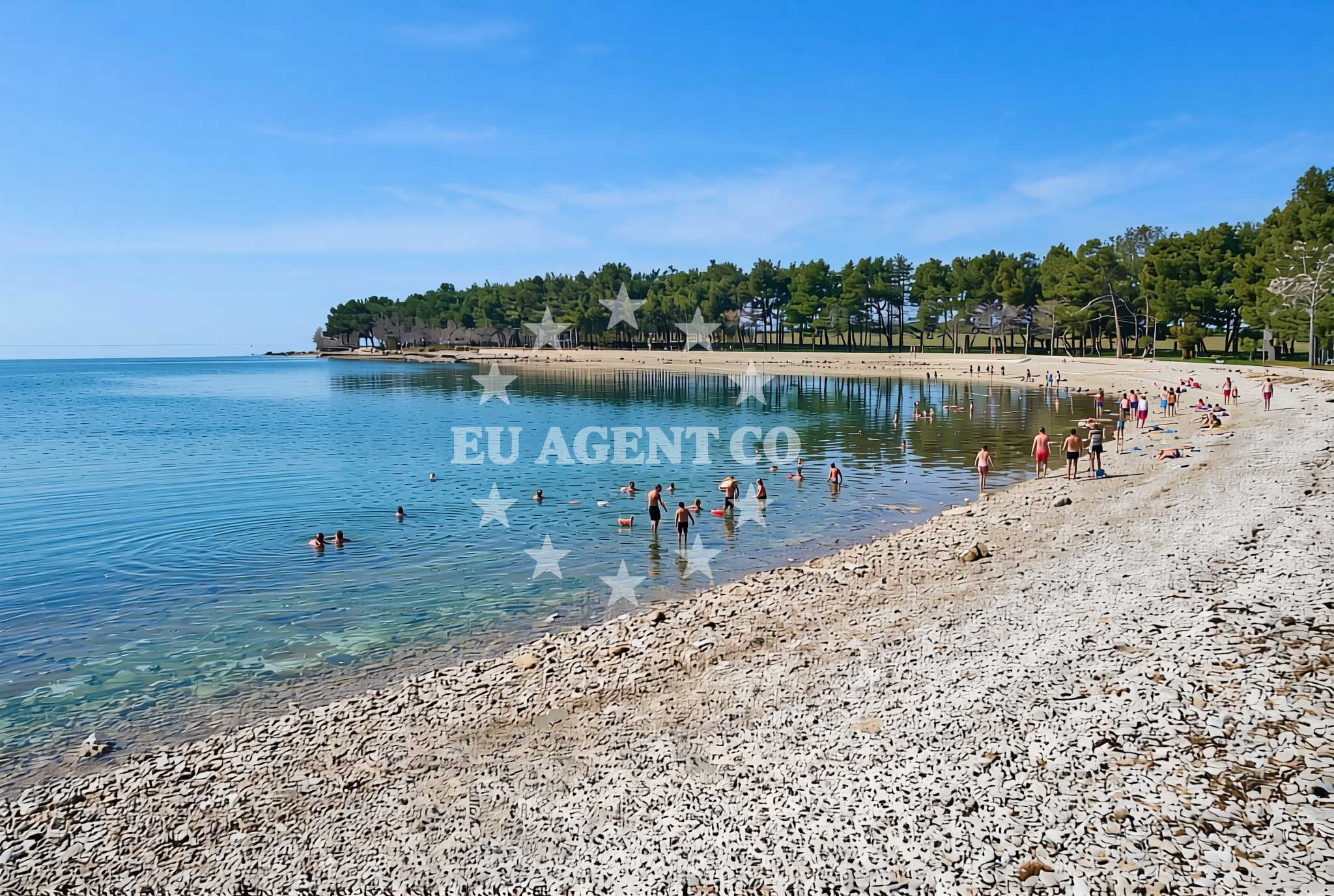 Additional view of Karpinjan beach in Eugena Kumičića 27, Novigrad Istria