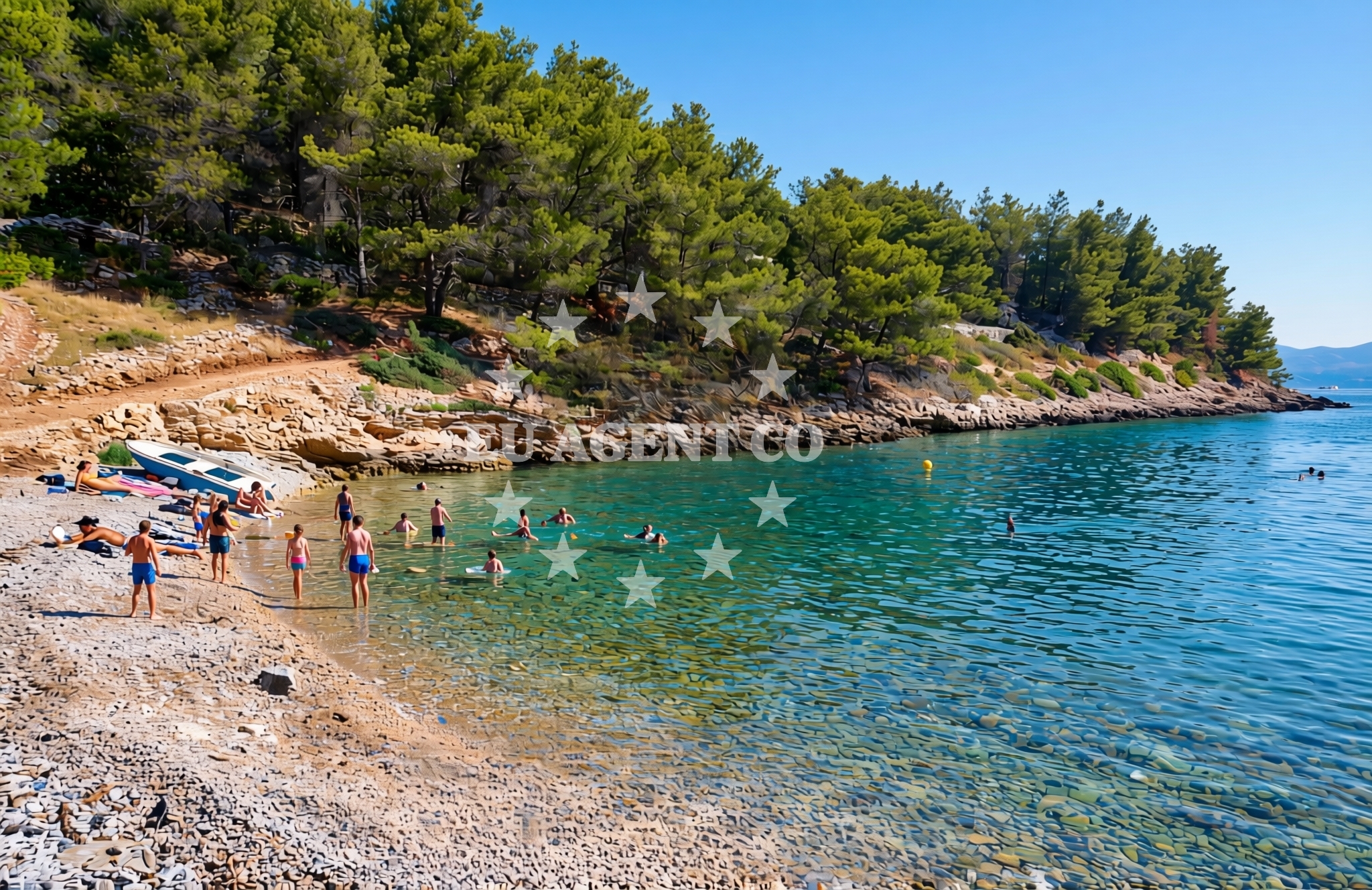 Additional view of Kasjun beach in Stari put 46, Rogač