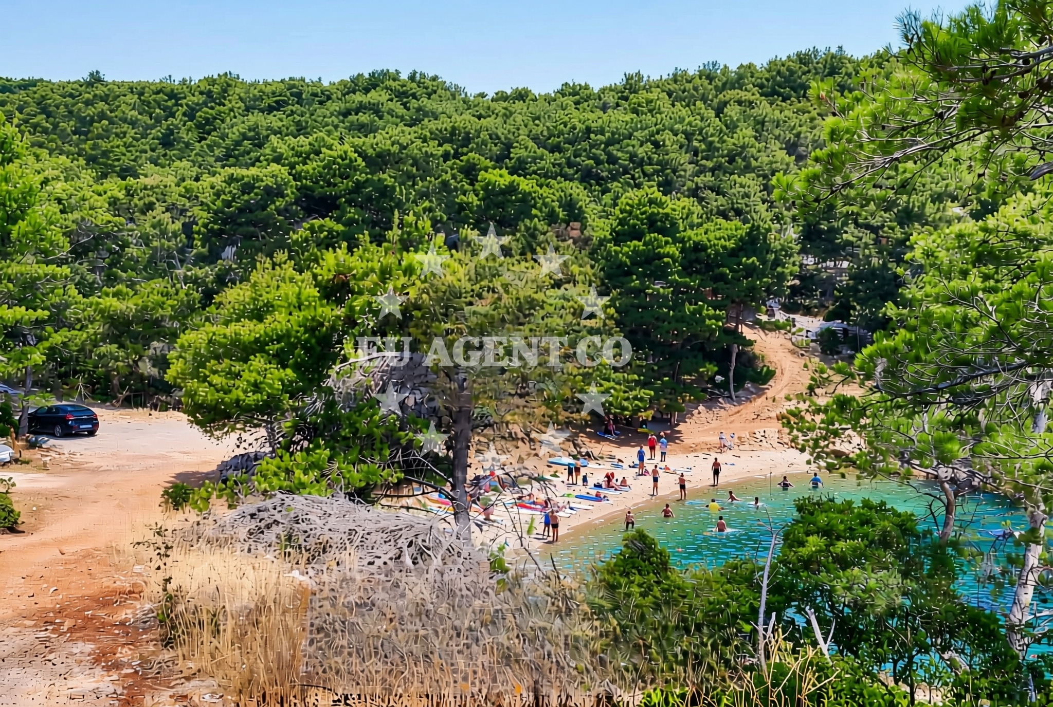 Additional view of Kasjun beach in Stari put 46, Rogač
