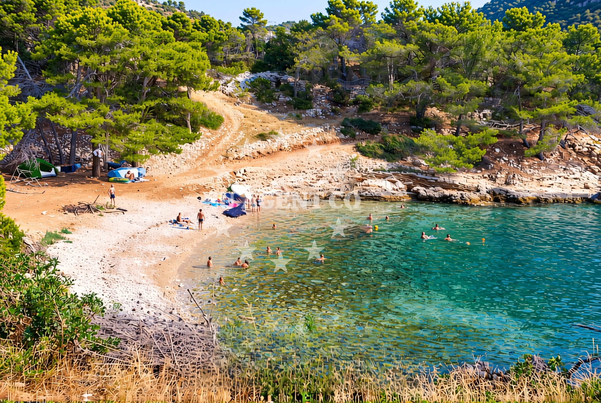 Additional view of Kasjun beach in Stari put 46, Rogač