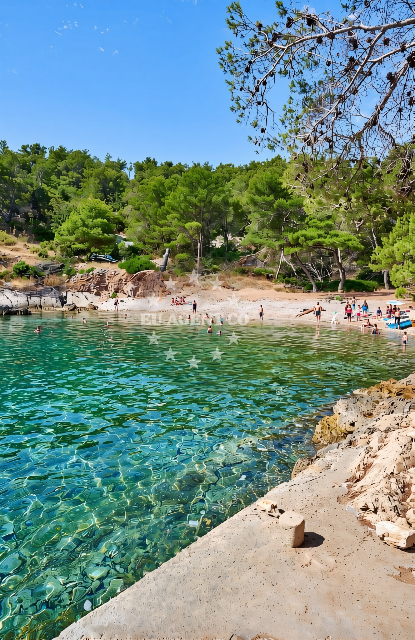 Additional view of Kasjun beach in Stari put 46, Rogač