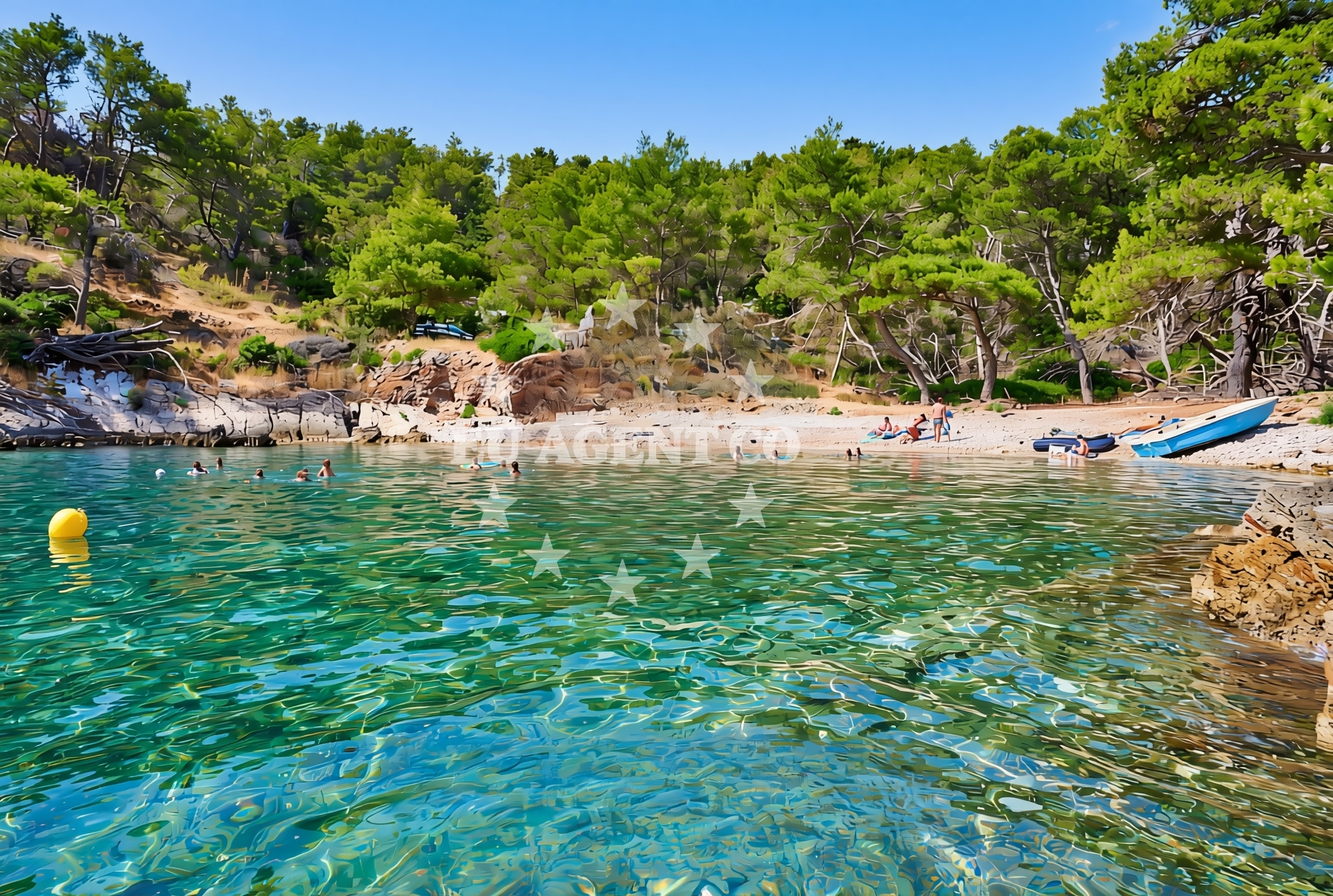 Additional view of Kasjun beach in Stari put 46, Rogač