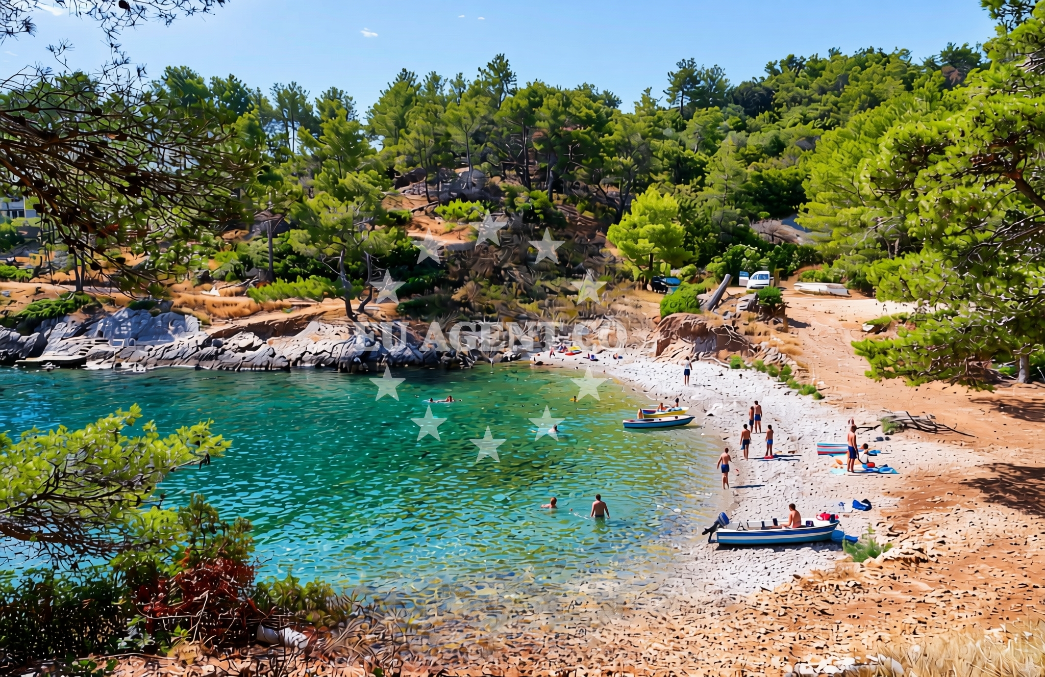 Additional view of Kasjun beach in Stari put 46, Rogač