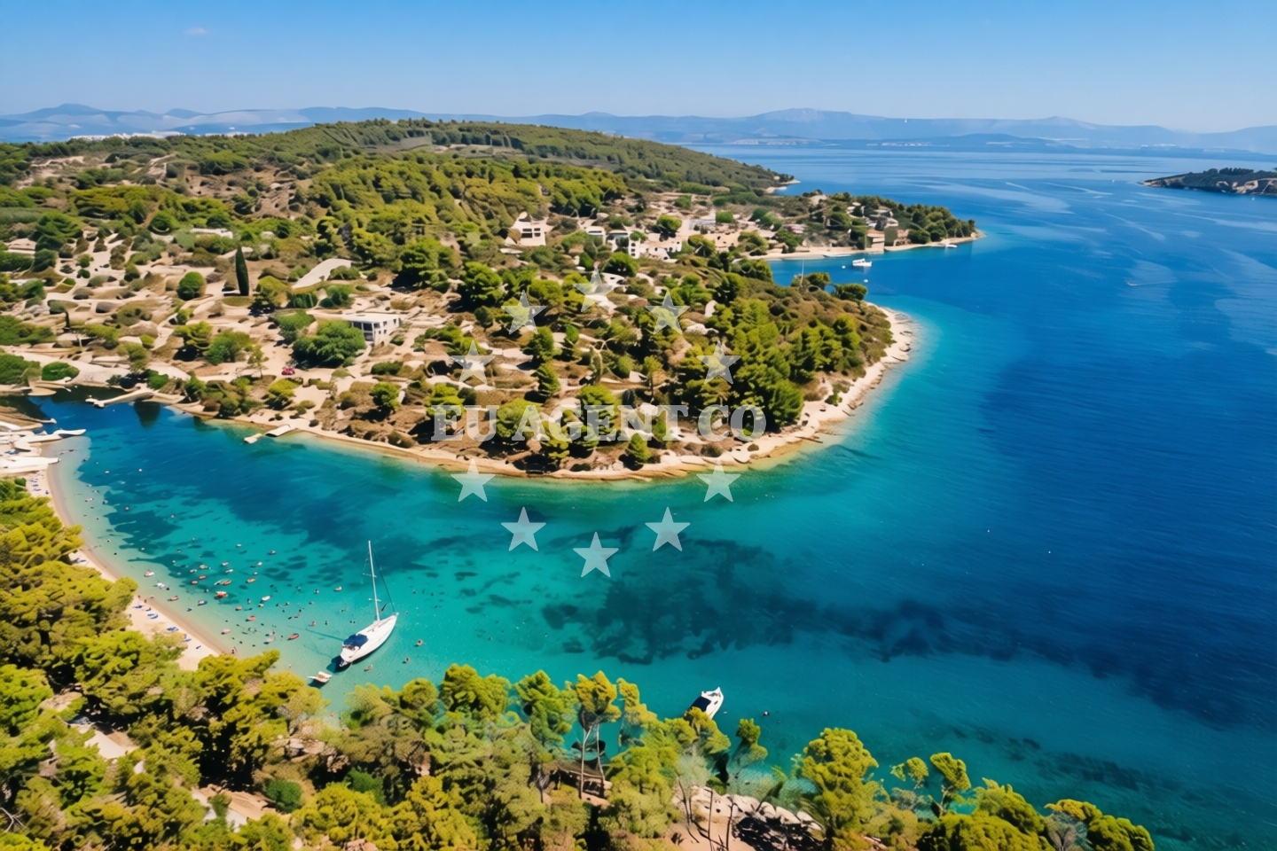 Beach facilities and surroundings at Kastel Gomilica beach in Cesta Dr. Franje Tuđmana 488, Kaštela