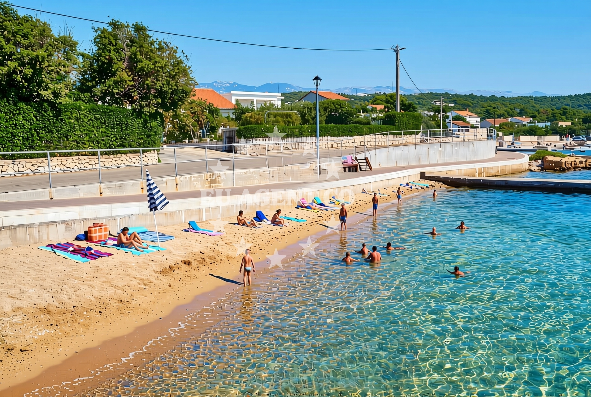 Additional view of Kaštel istok, Barbat na Rabu (Rab) Beach in Kaštel istok