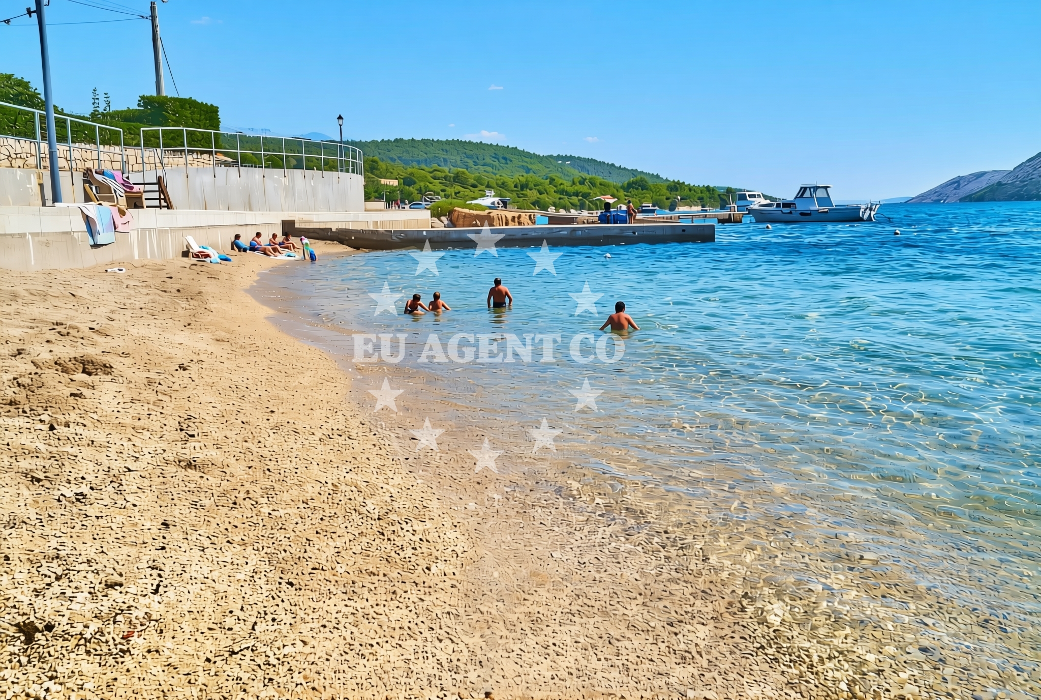 Additional view of Kaštel istok, Barbat na Rabu (Rab) Beach in Kaštel istok