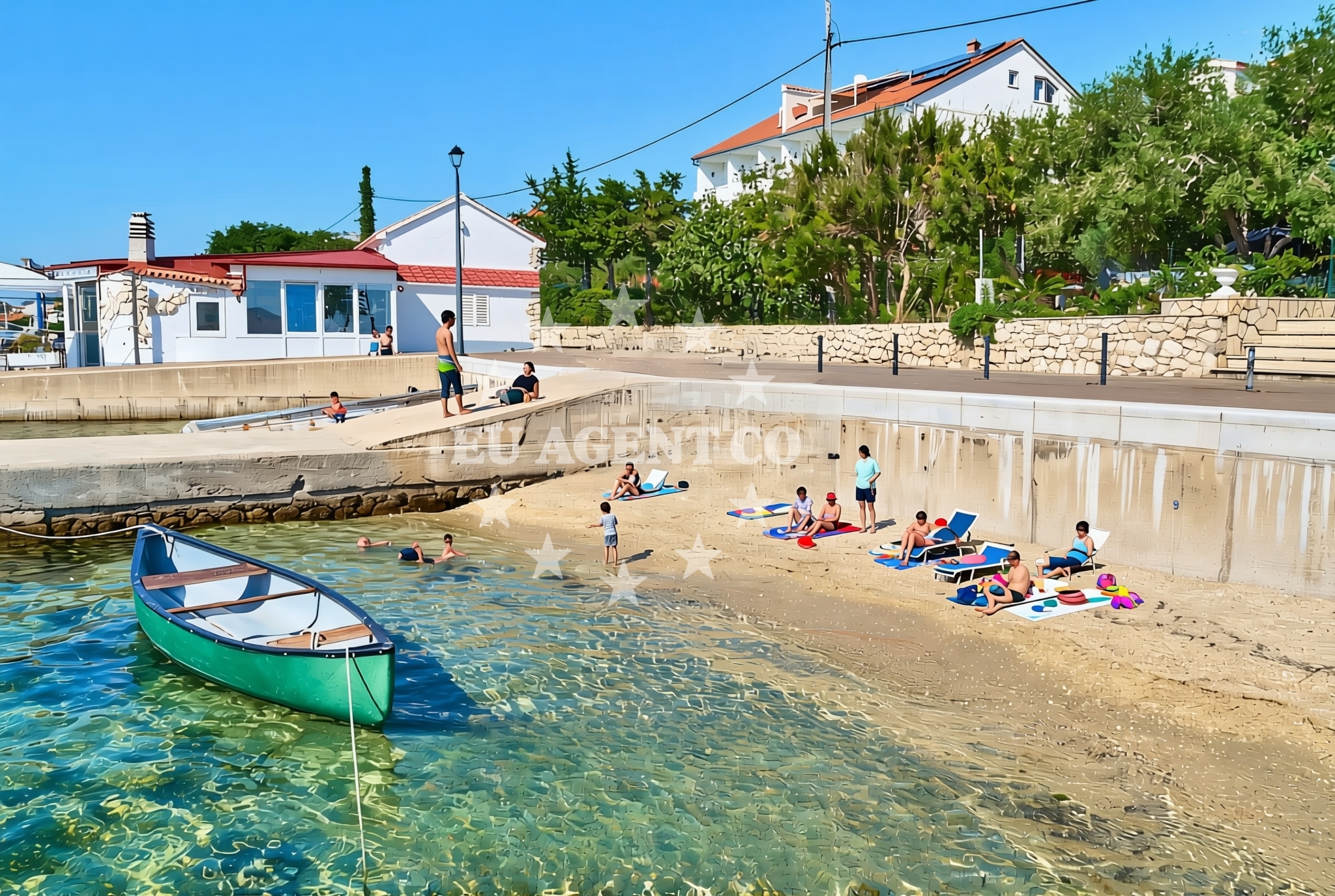 Additional view of Kaštel istok, Barbat na Rabu (Rab) Beach in Kaštel istok