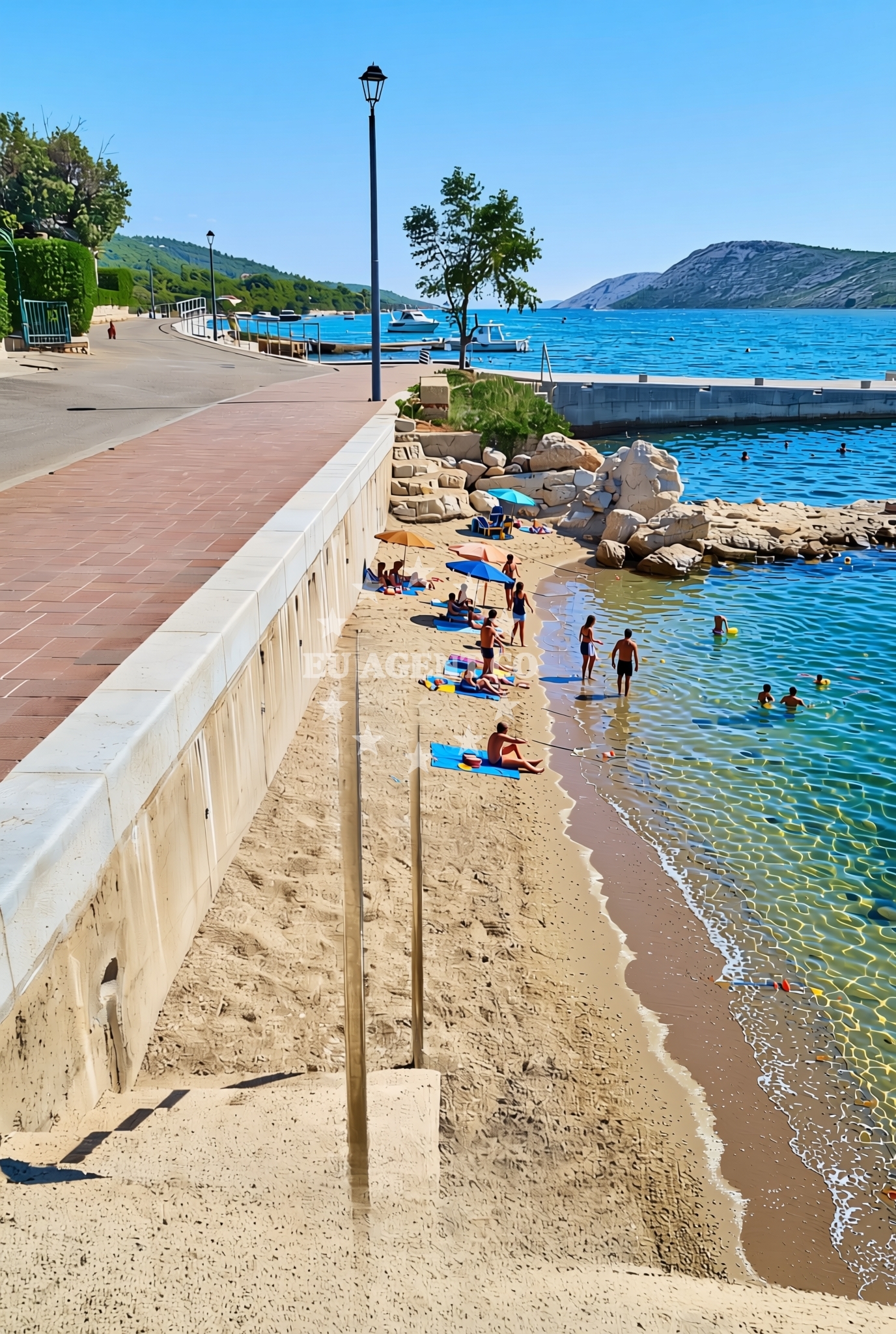 Additional view of Kaštel istok, Barbat na Rabu (Rab) Beach in Kaštel istok