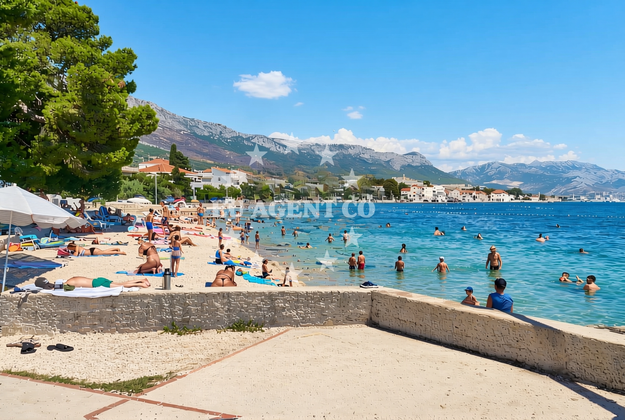 Shoreline and swimming area at Kaštel Kambelovac: beaches and coves (7) in Kaštel Kambelovac