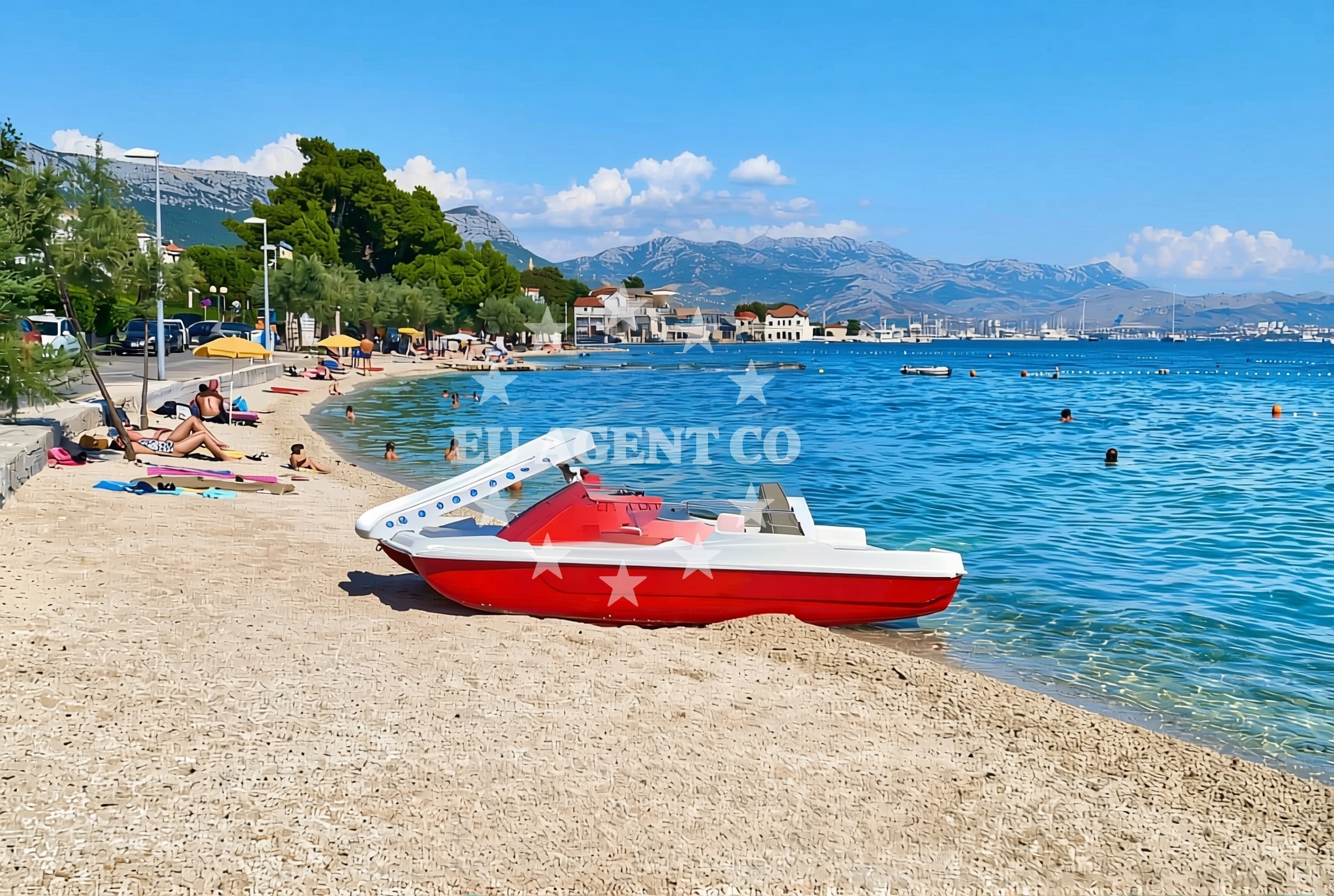 Beach facilities and surroundings at Kaštel Kambelovac: beaches and coves (7) in Kaštel Kambelovac