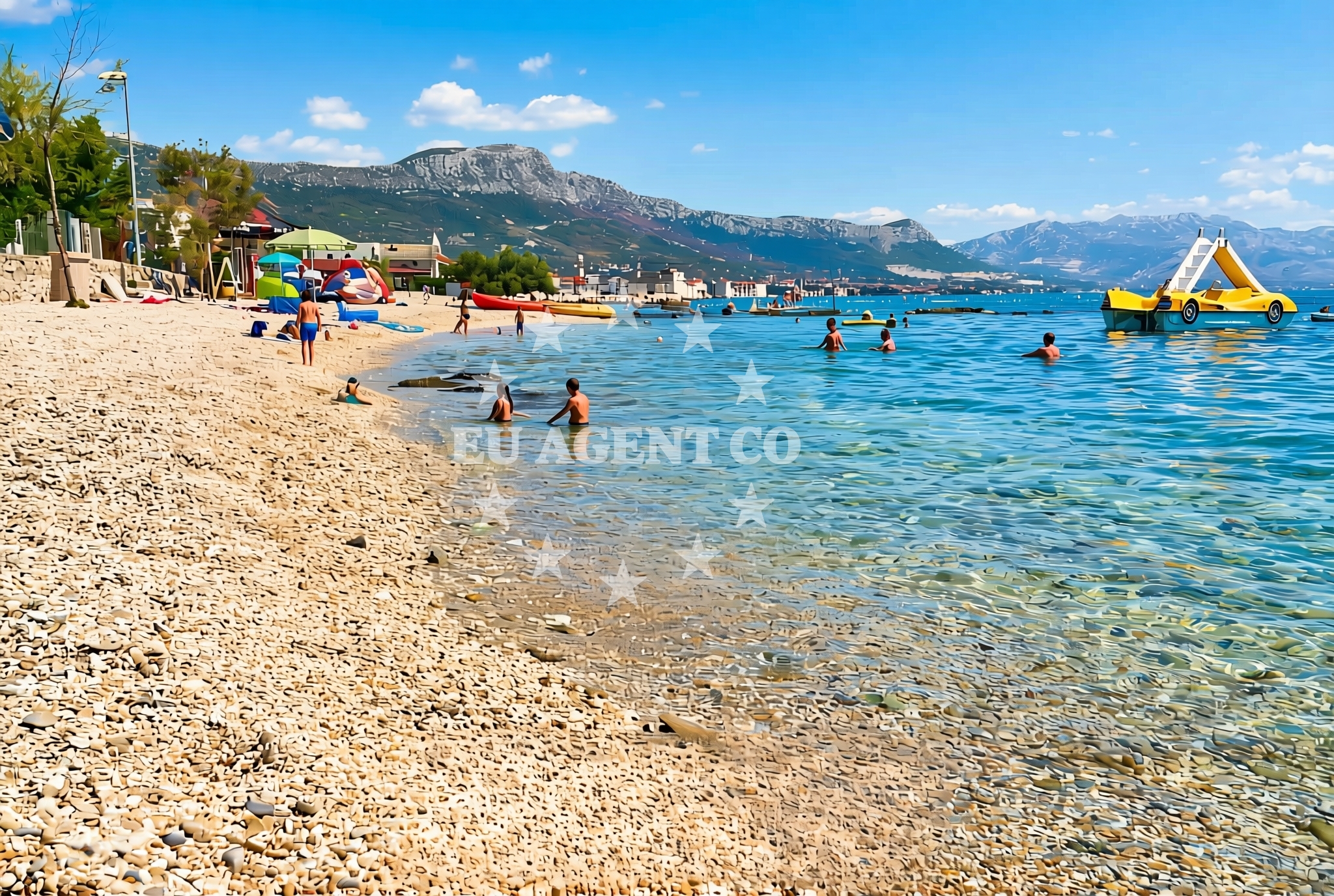 Overview of Kaštel Štafilić: beaches and coves (12) in Kaštel Štafilić