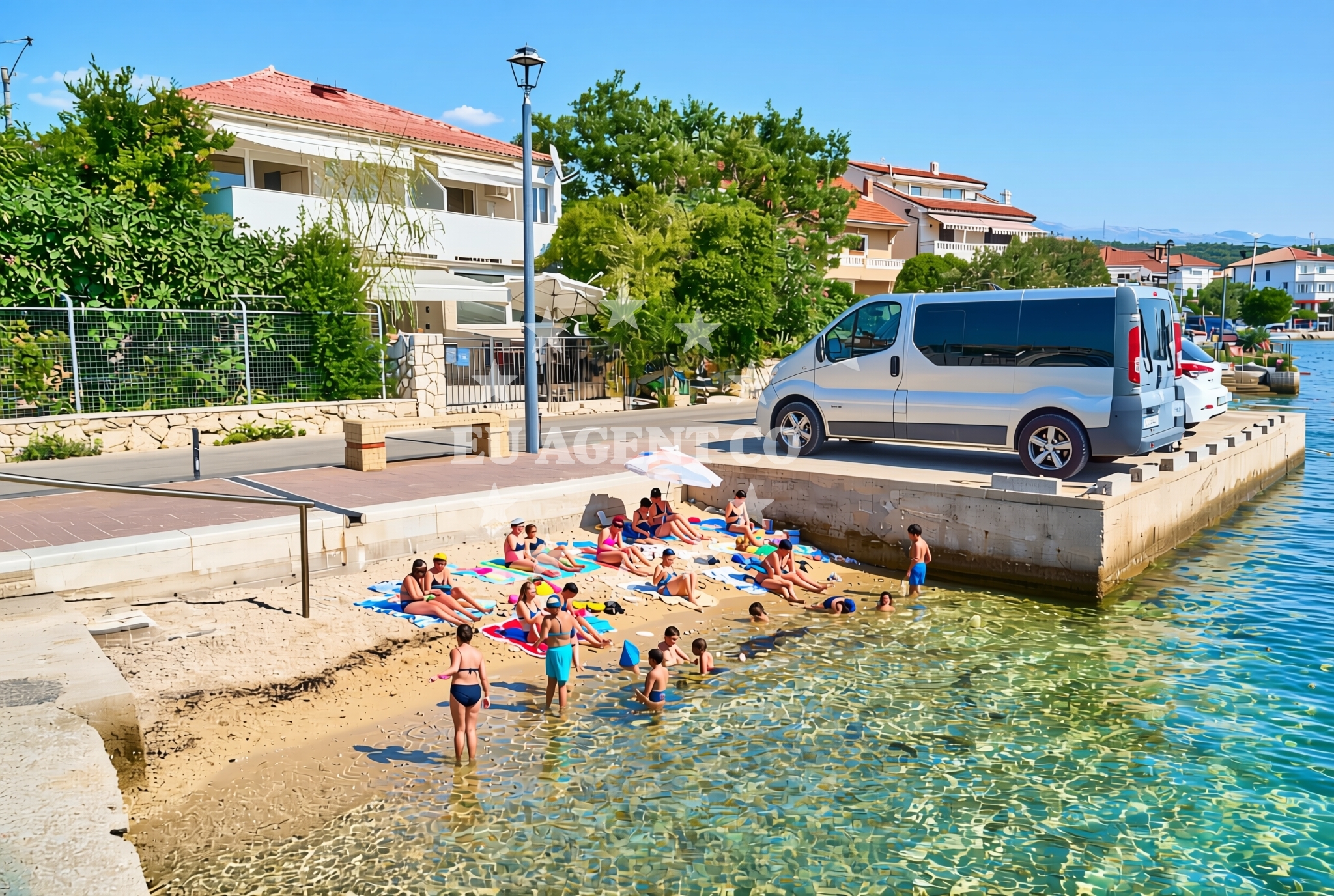 Additional view of Kaštel zapad, Barbat na Rabu (Rab) Beach in Kaštel zapad