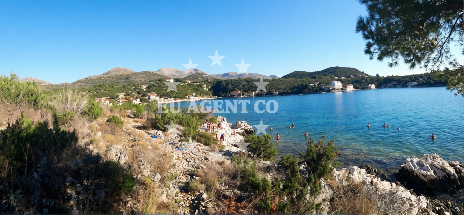 Overview of Katarina's beach in Banići 47, Banići