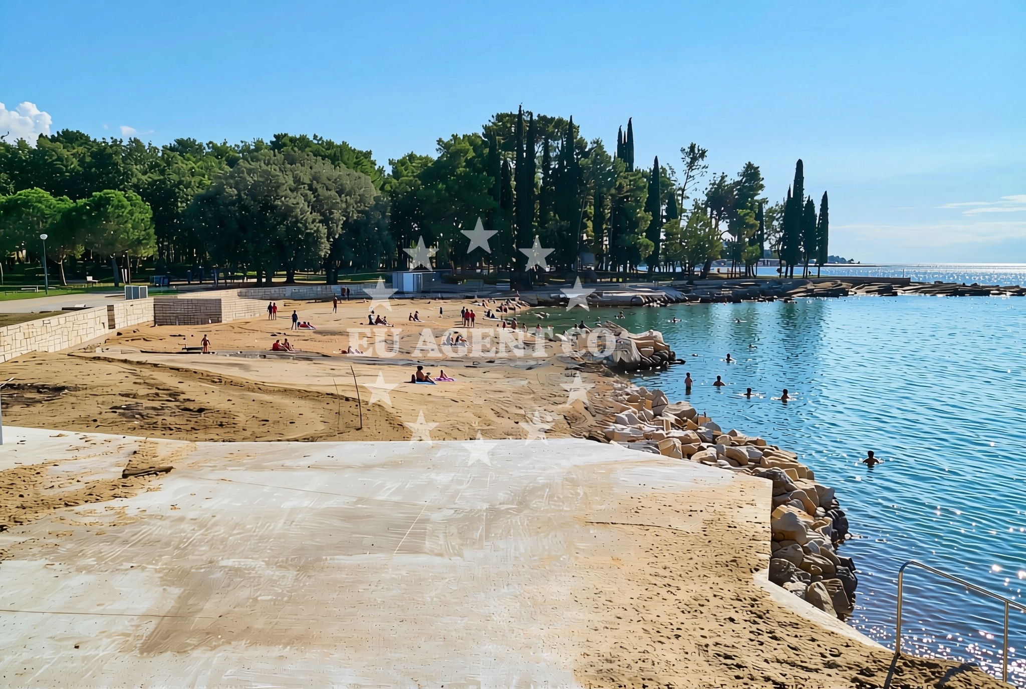 Overview of Katoro jug, Katoro Beach in Katoro jug