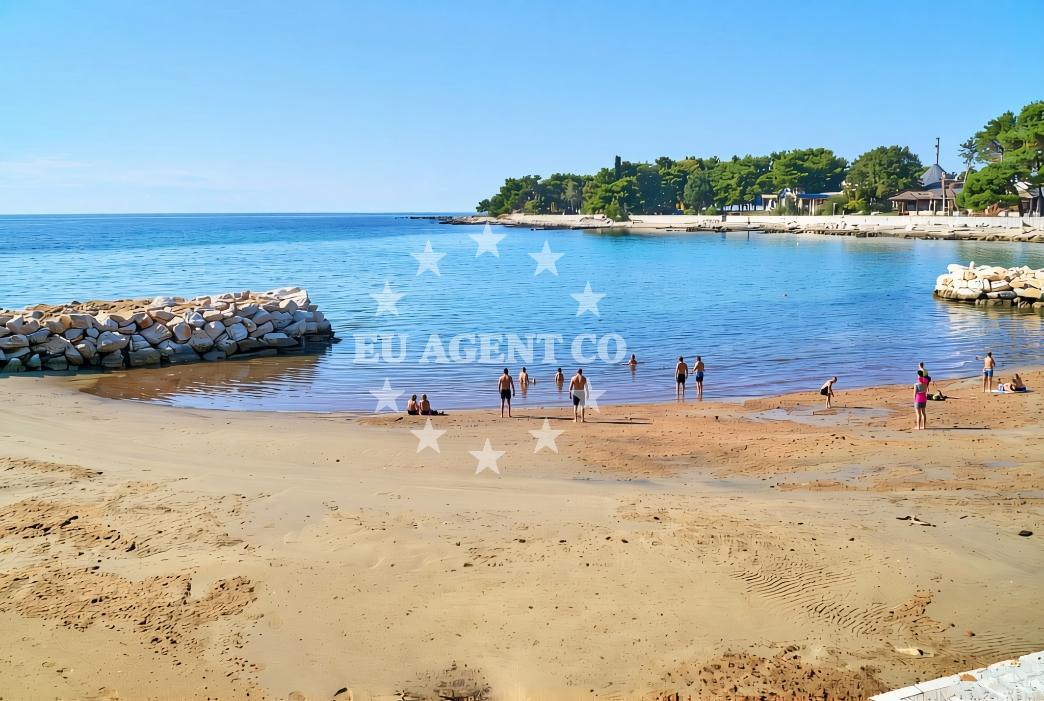 Sea and coastal view of Katoro jug, Katoro Beach in Katoro jug