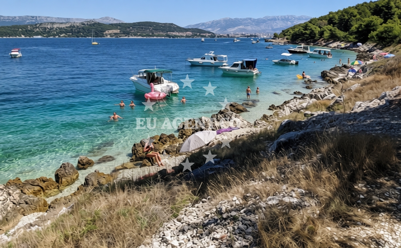 Additional view of Kava beach in , Slatine