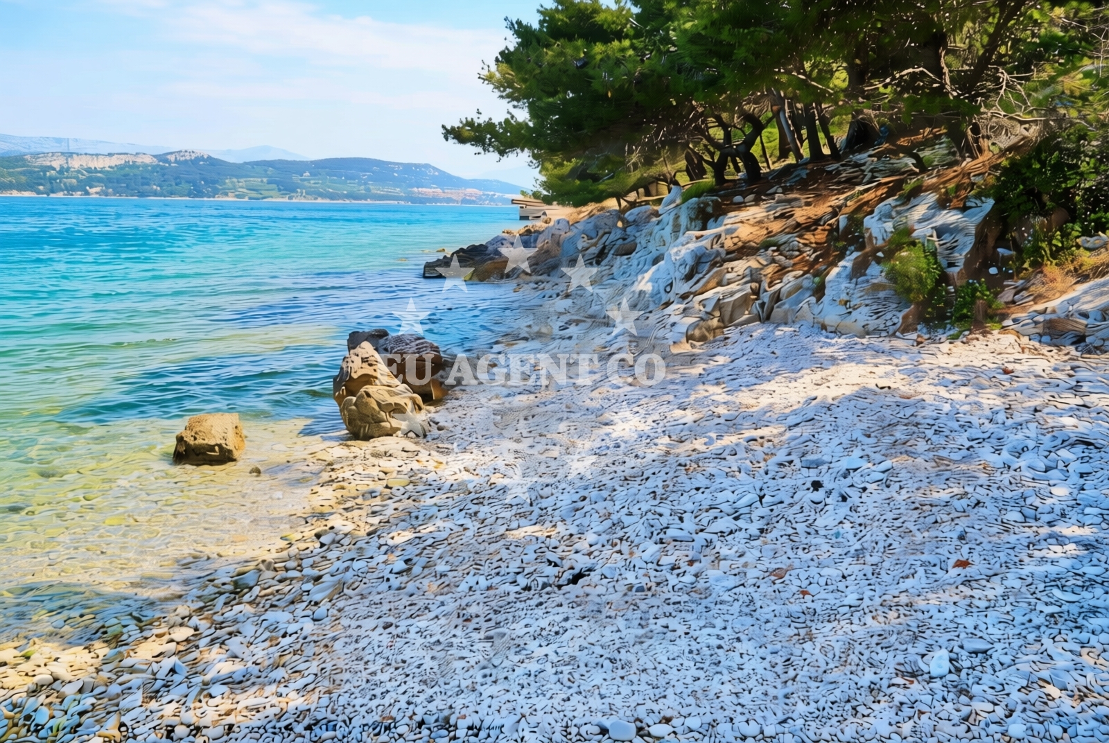 Additional view of Kava beach in , Slatine