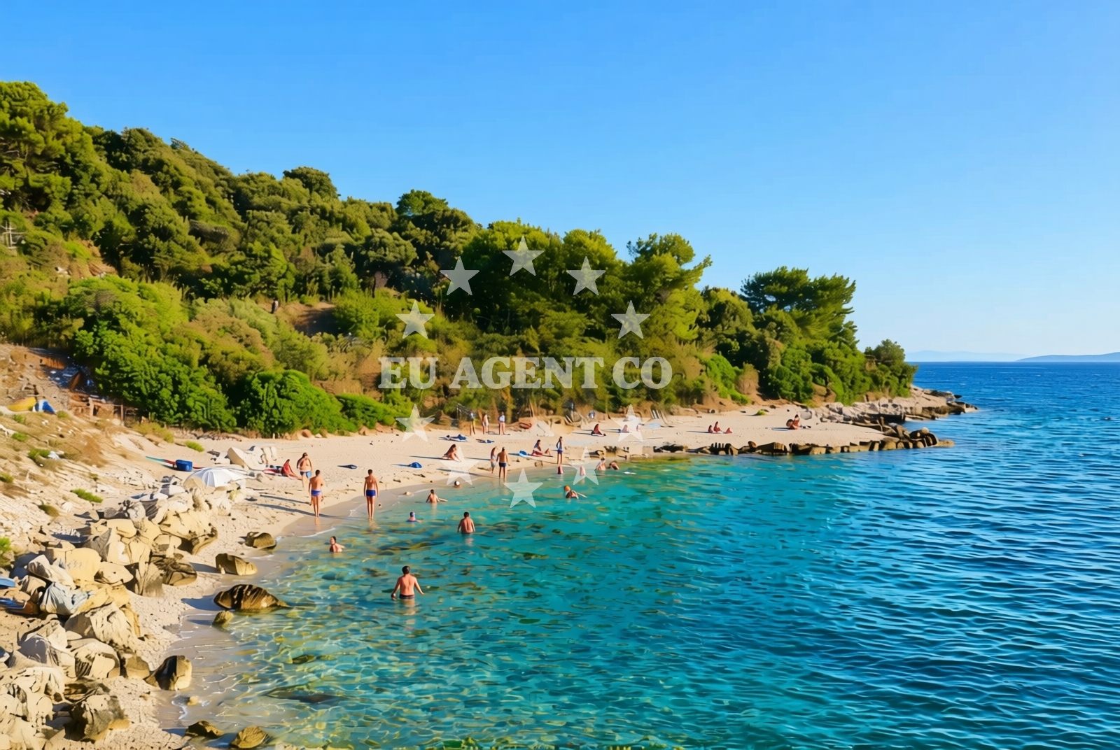 Additional view of Kava beach in Ulica Kralja Zvonimira 18, Okrug Donji, Croatia, Okrug Donji