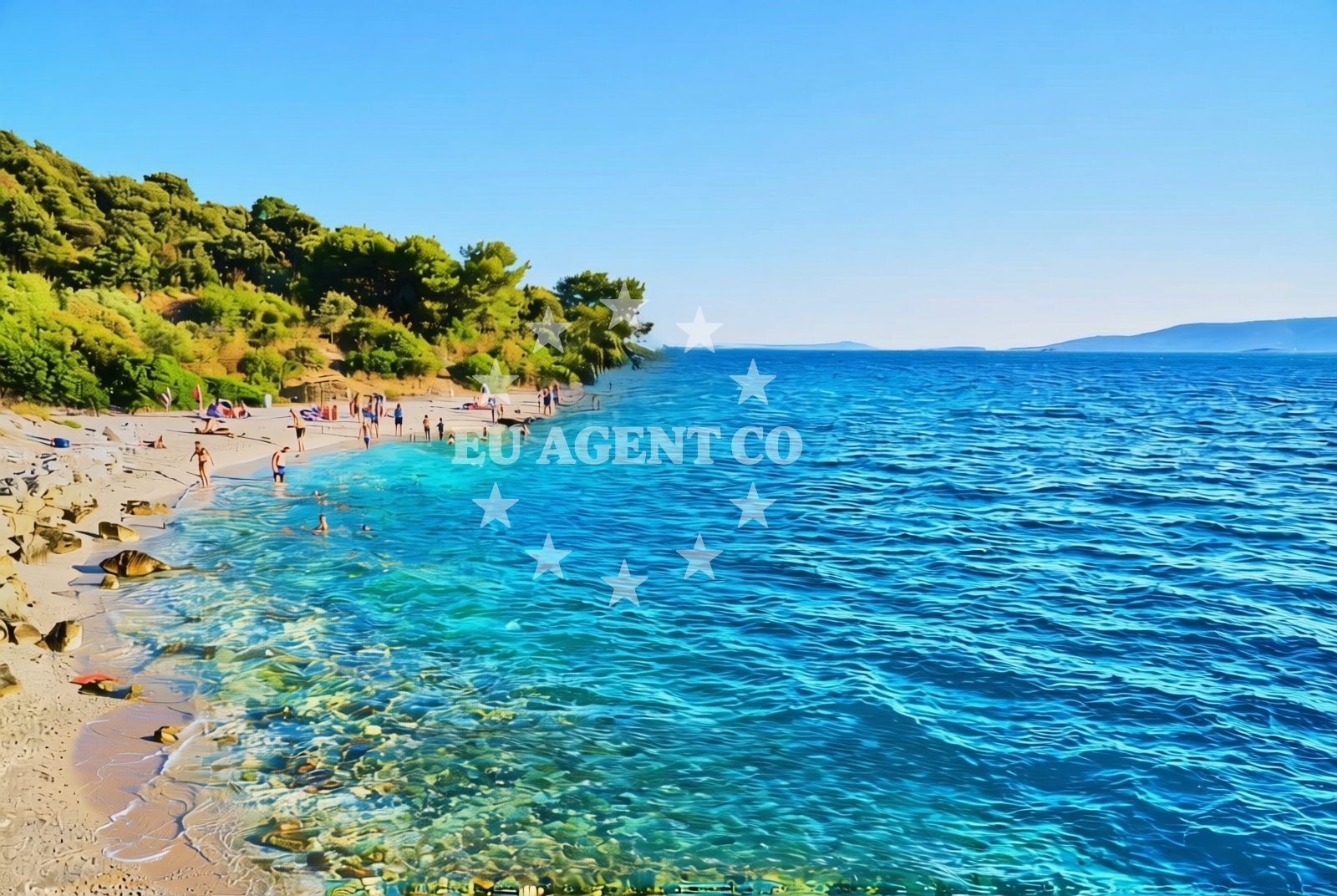 Additional view of Kava beach in Ulica Kralja Zvonimira 18, Okrug Donji, Croatia, Okrug Donji