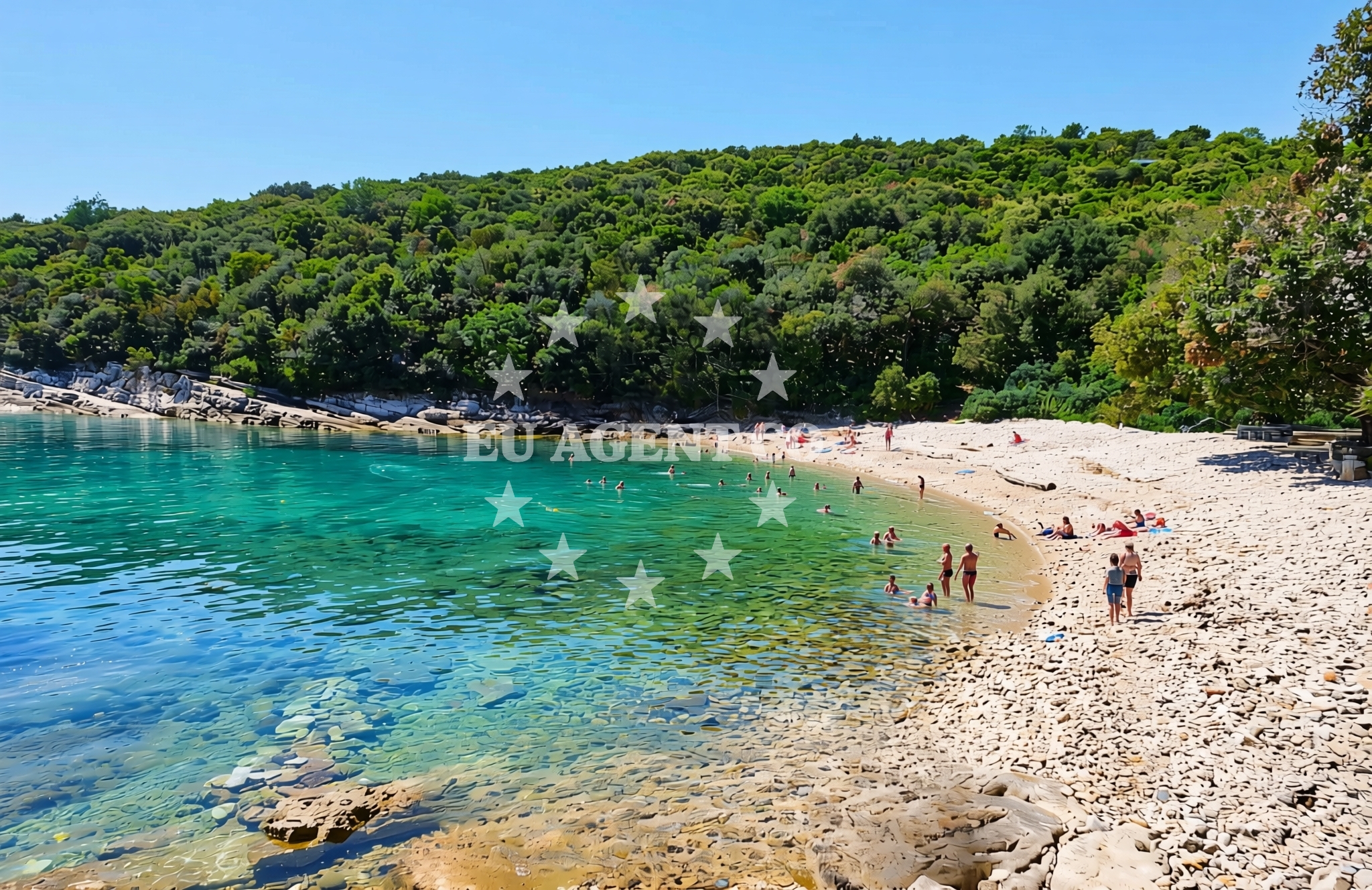Additional view of Kavran beach in 136, Kavran