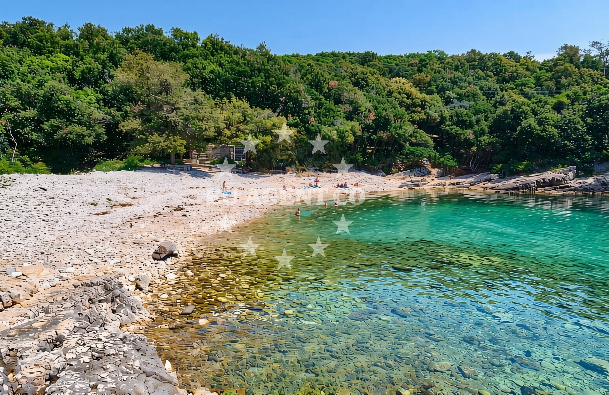 Additional view of Kavran beach in 136, Kavran