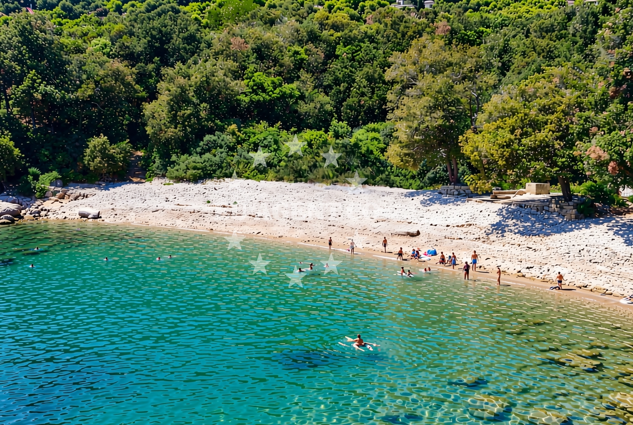 Additional view of Kavran beach in 136, Kavran