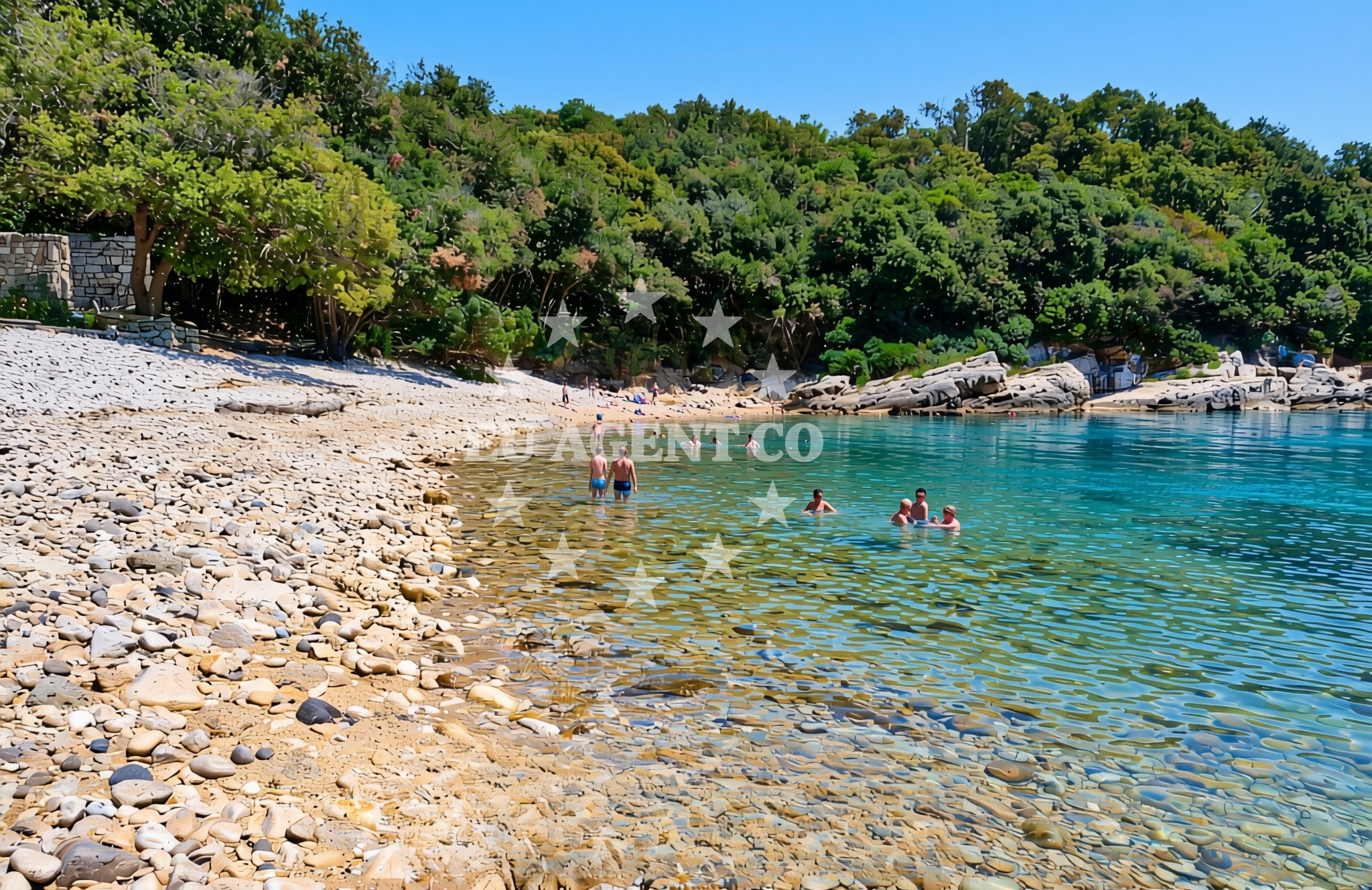 Additional view of Kavran beach in 136, Kavran