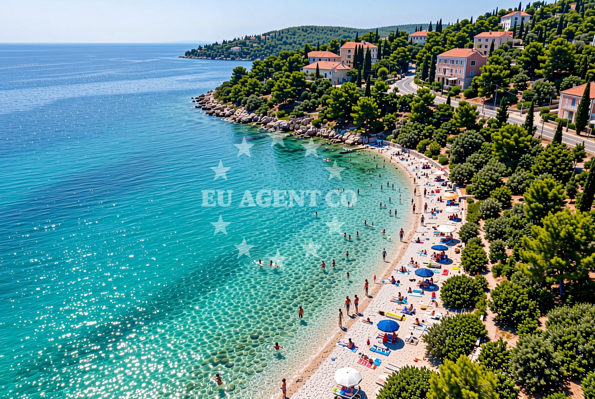 Additional view of Kavran: beaches and coves (7) in Kavran
