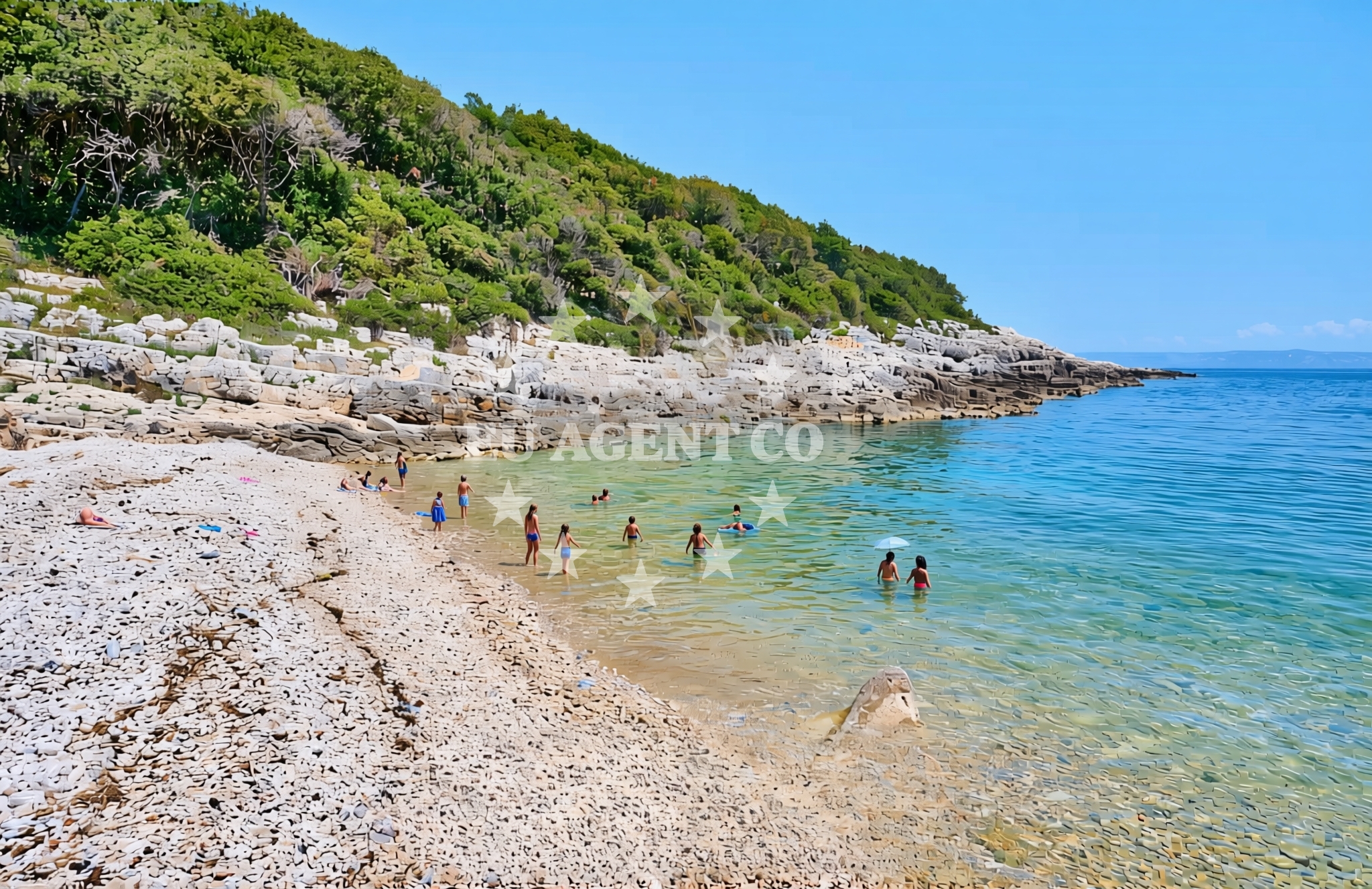 Additional view of Kavran: beaches and coves (7) in Kavran