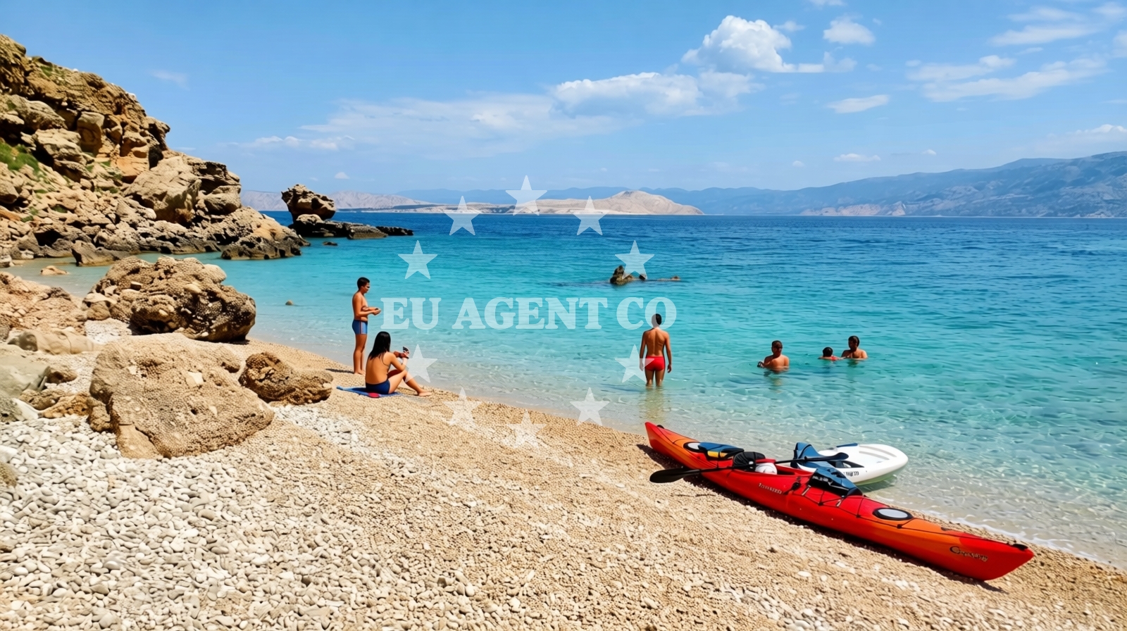Additional view of Kayak beach in 90 Mundanije, Rab