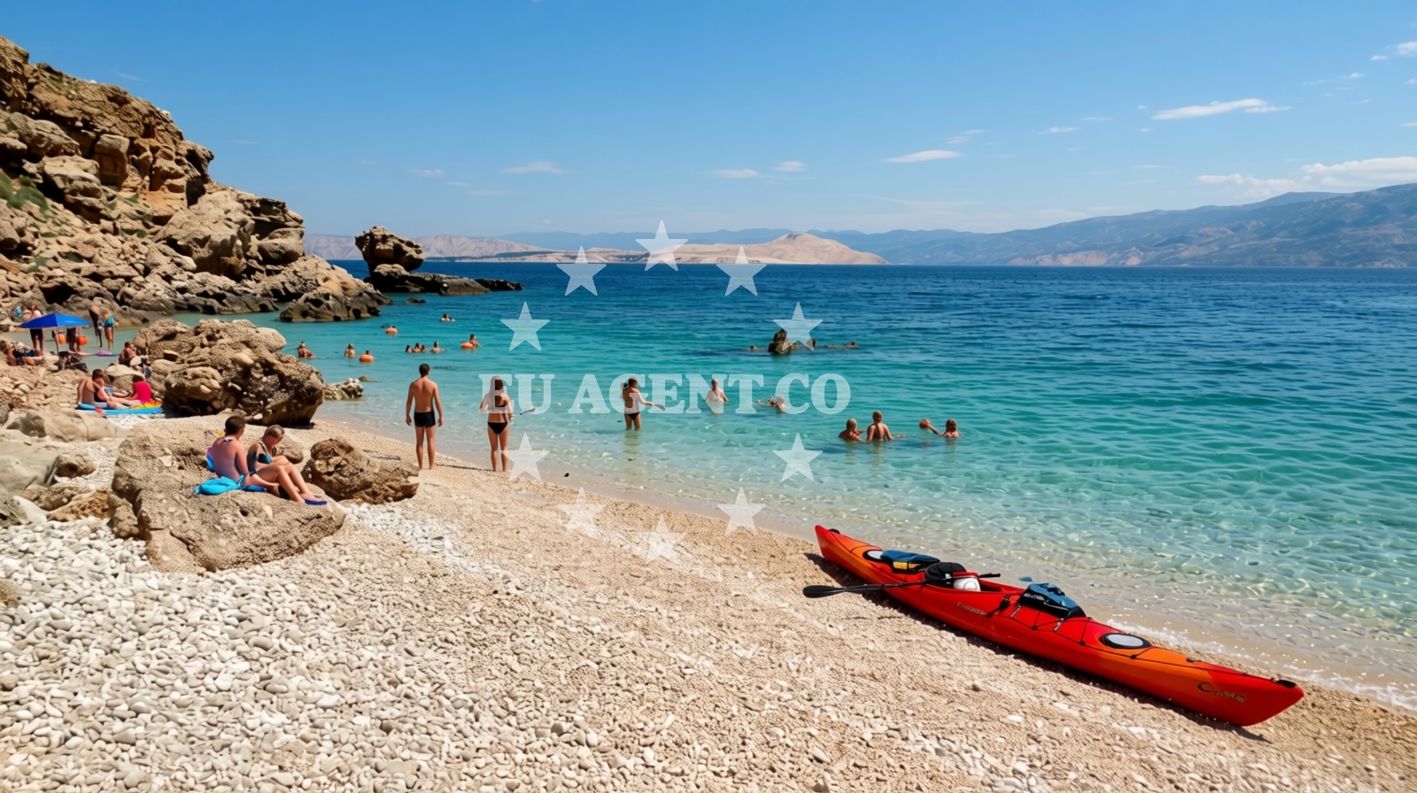 Additional view of Kayak beach in 90 Mundanije, Rab