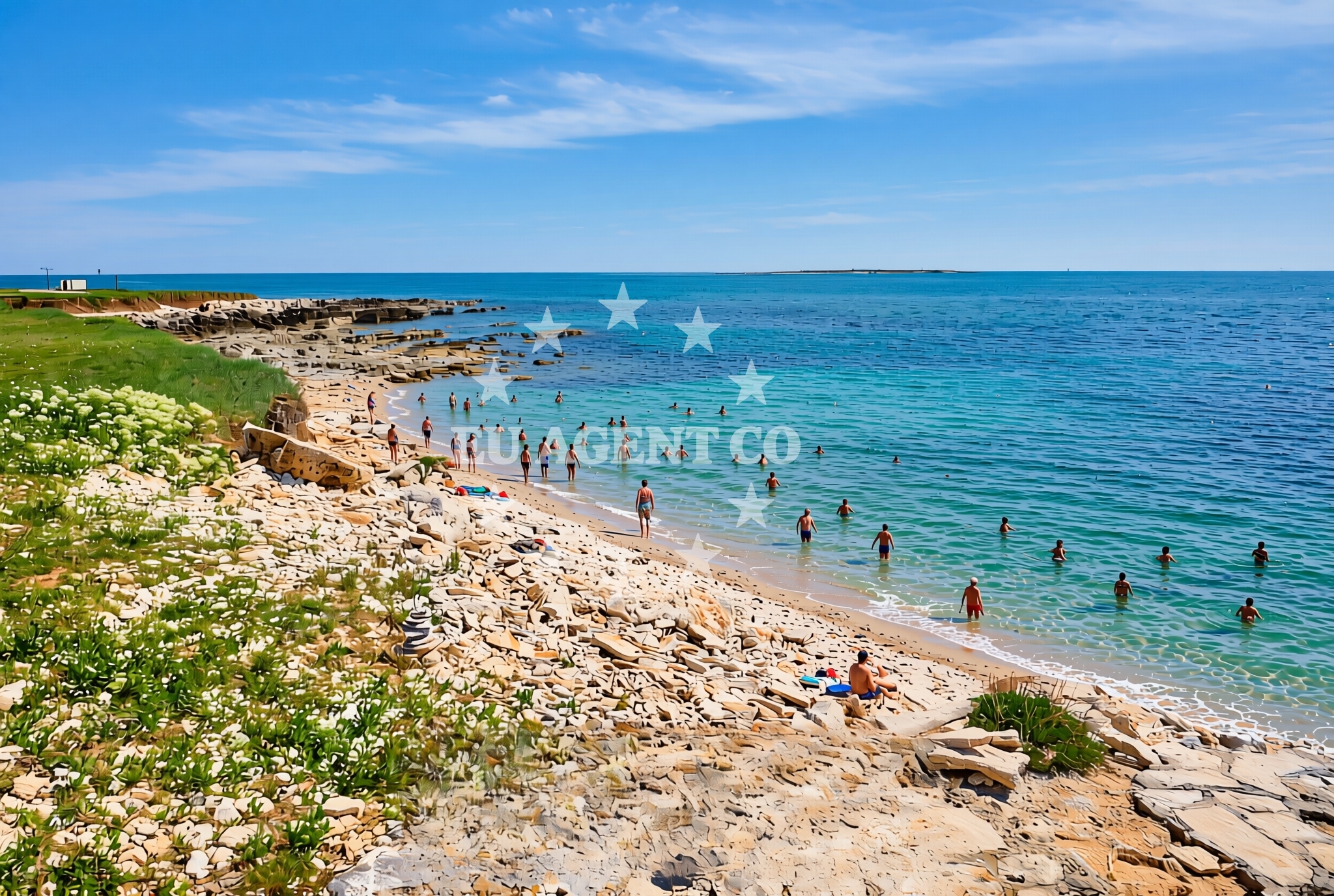 Overview of Kažela (dog beach), Medulin Beach in Kažela (plaža za pse)