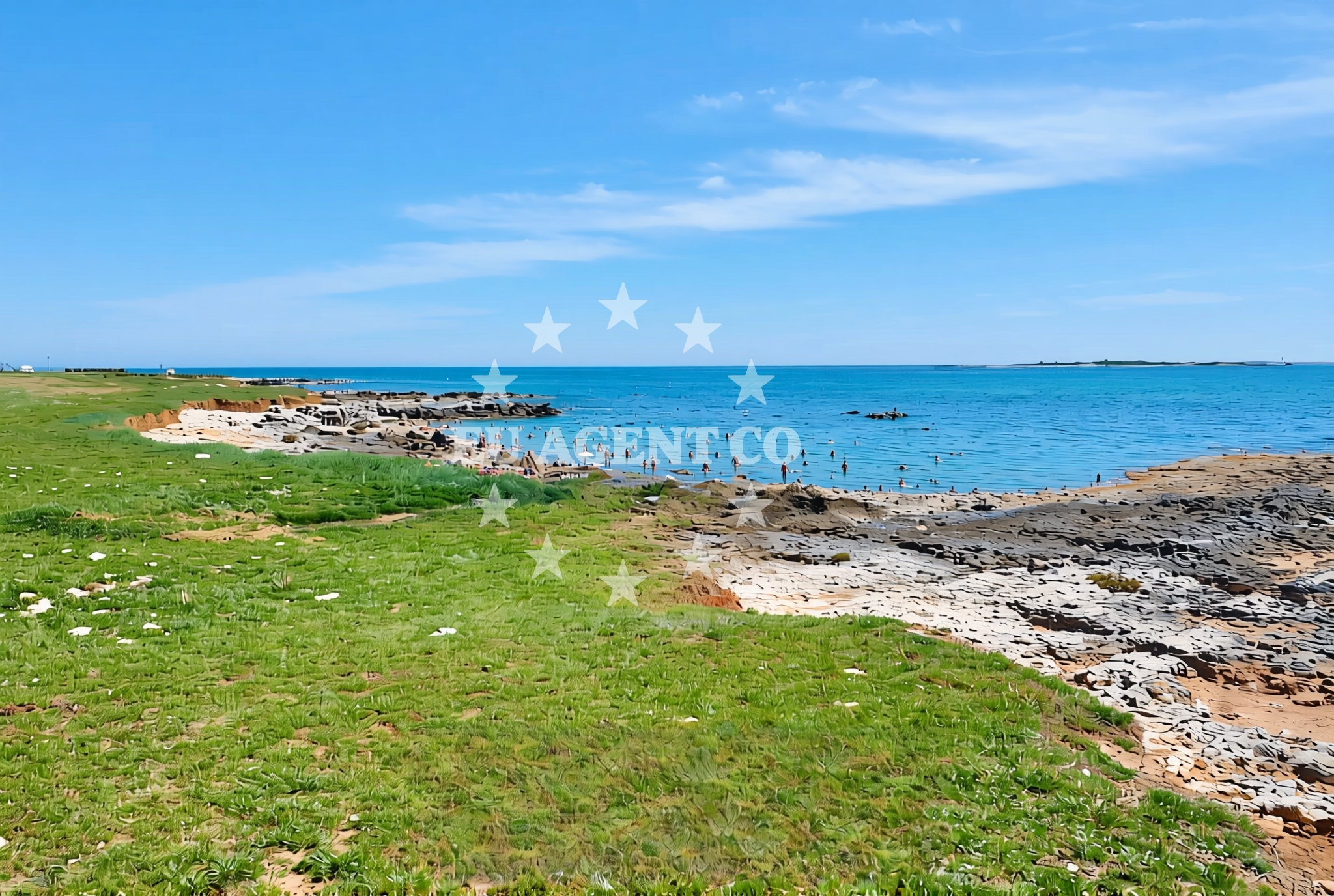 Sea and coastal view of Kažela zapad, Medulin Beach in Kažela zapad