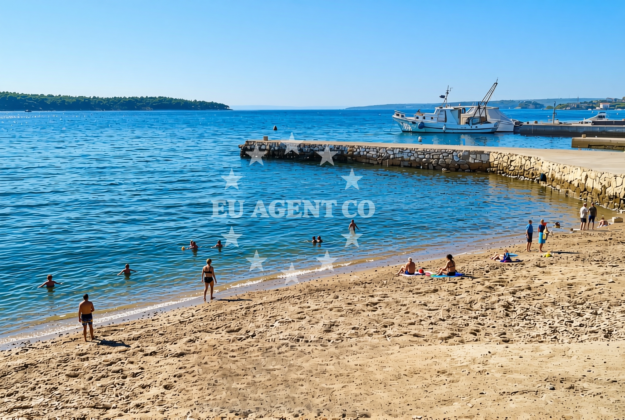 Additional view of Keki istok, Barbat na Rabu (Rab) Beach in Keki istok