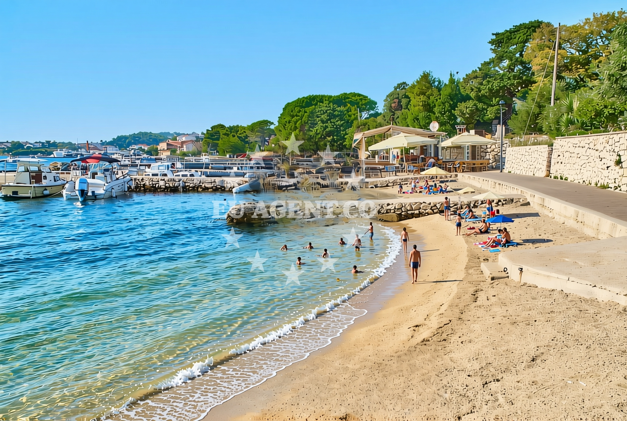 Additional view of Keki zapad, Barbat na Rabu (Rab) Beach in Keki zapad