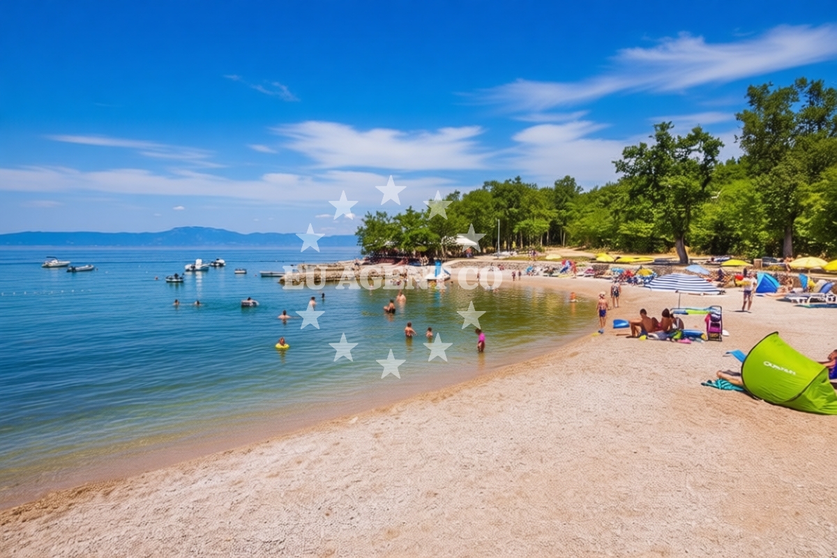 Sea and coastal view of Kijac beach in Trg Ante Starčevića 2, Njivice