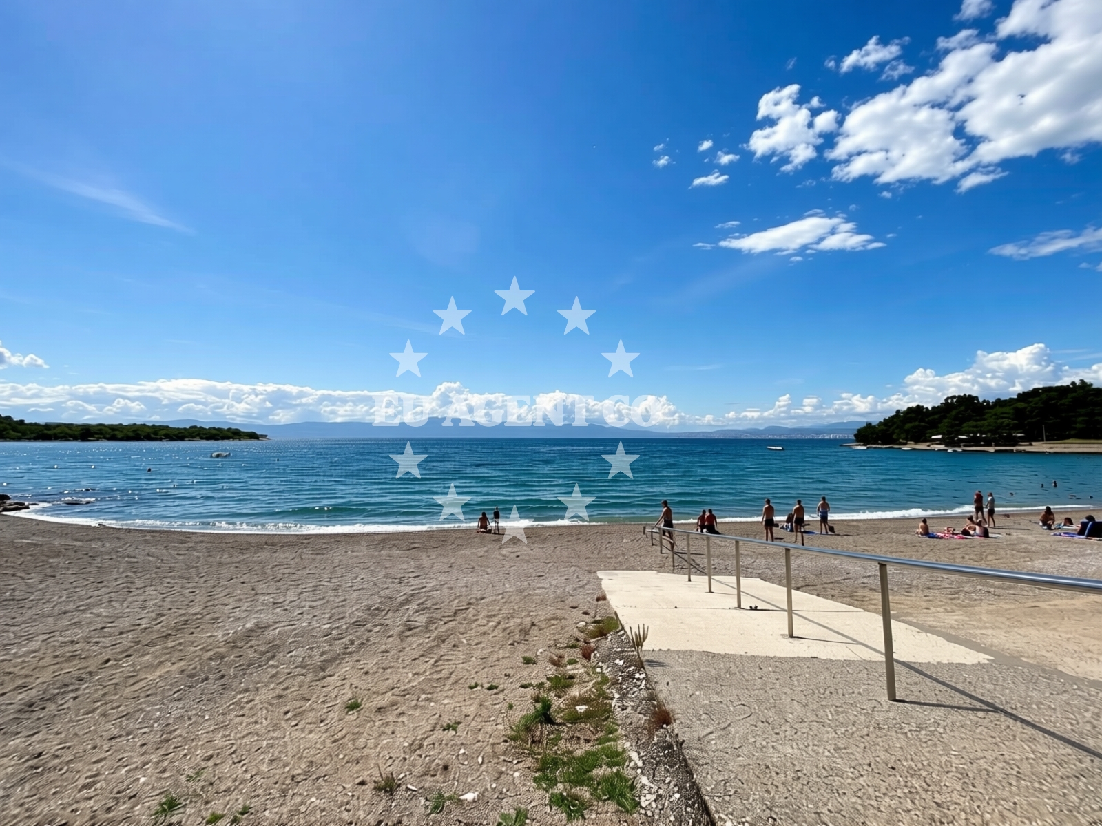 Additional view of Kijac beach in Trg Ante Starčevića 2, Njivice