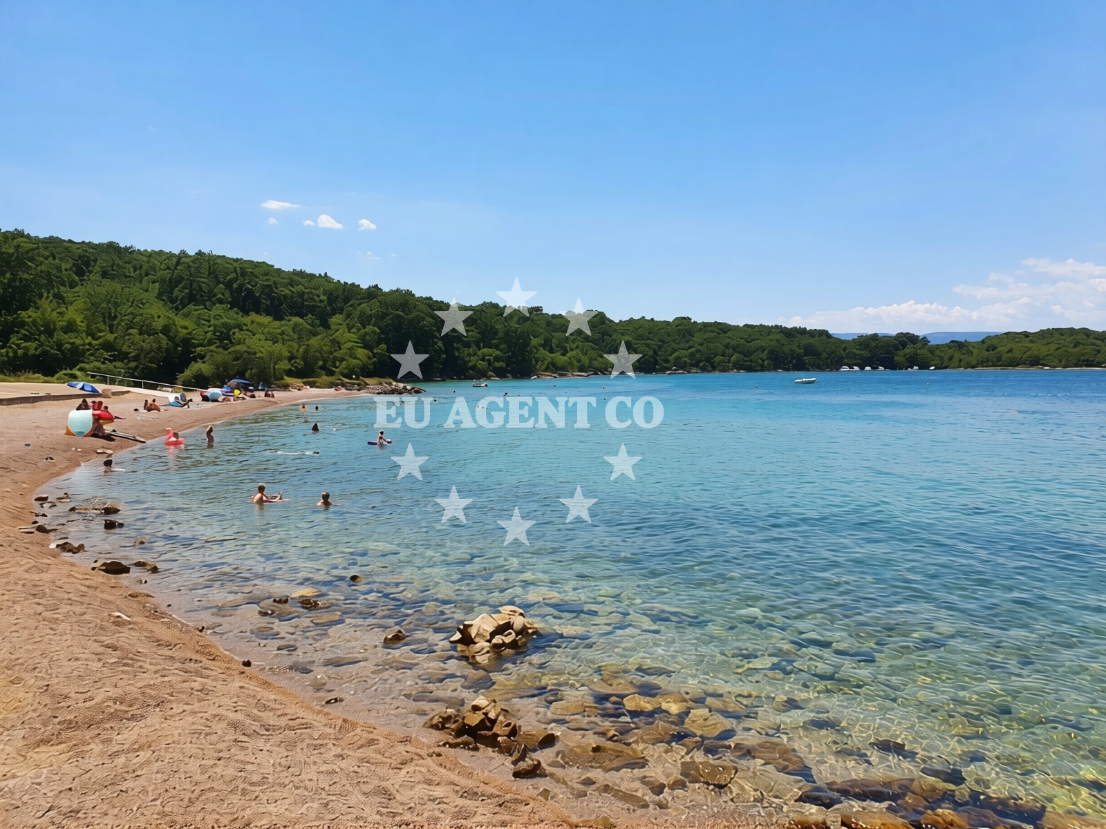 Additional view of Kijac beach in Trg Ante Starčevića 2, Njivice