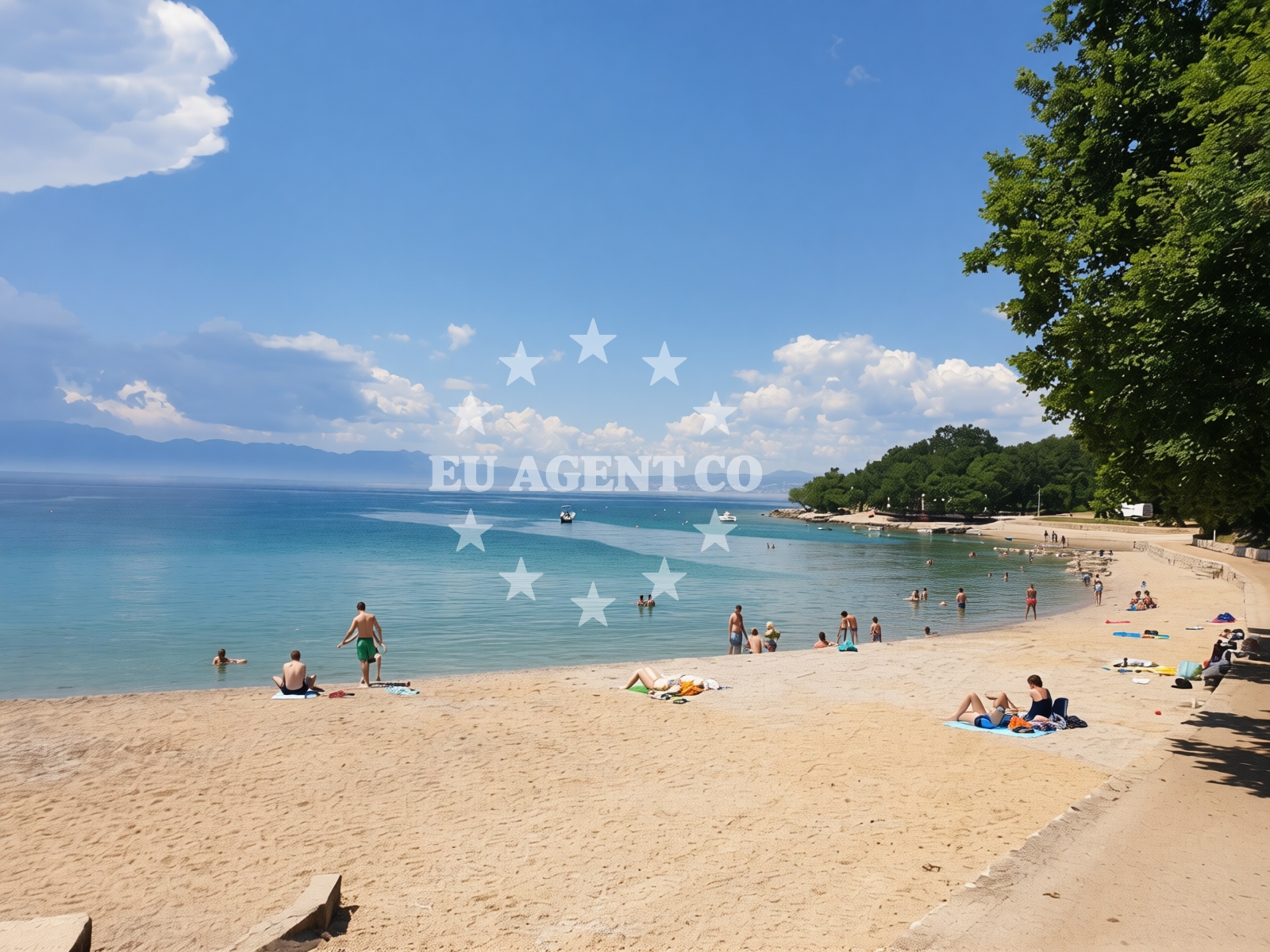 Additional view of Kijac beach in Trg Ante Starčevića 2, Njivice