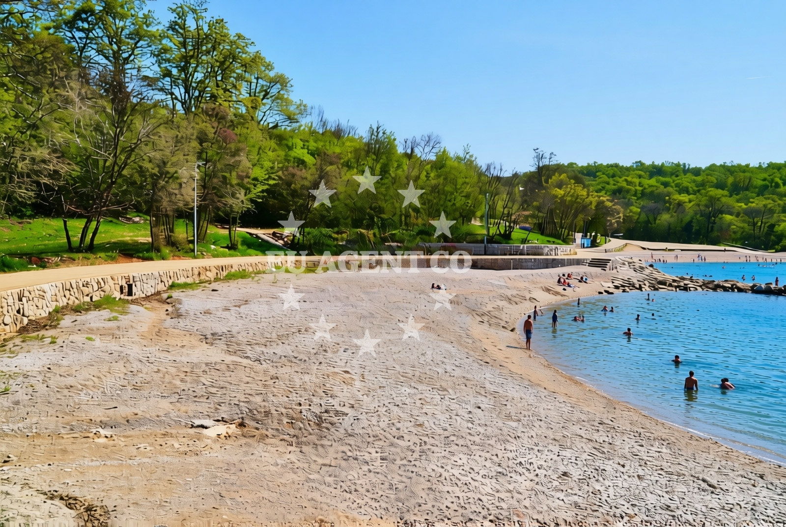 Additional view of Kijac beach in Trg Ante Starčevića 2, Njivice