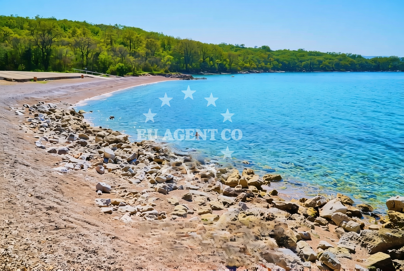 Additional view of Kijac beach in Trg Ante Starčevića 2, Njivice