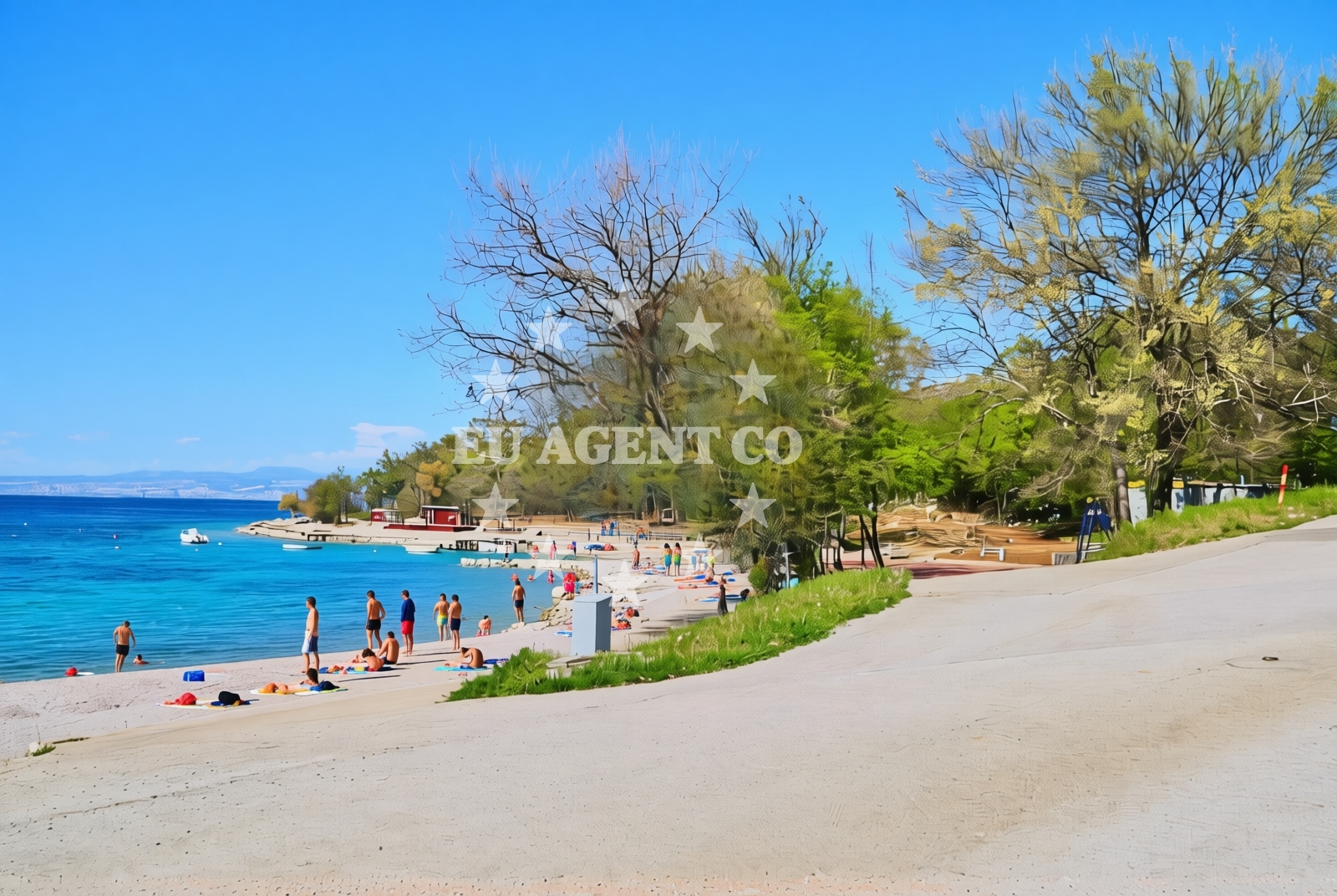 Additional view of Kijac beach in Trg Ante Starčevića 2, Njivice