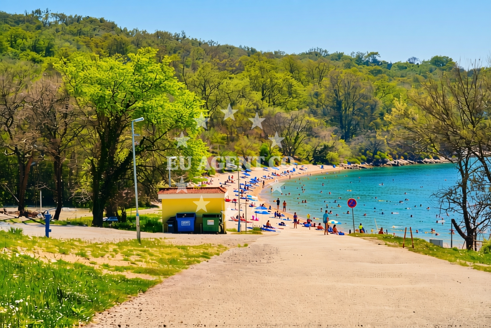 Additional view of Kijac beach in Trg Ante Starčevića 2, Njivice