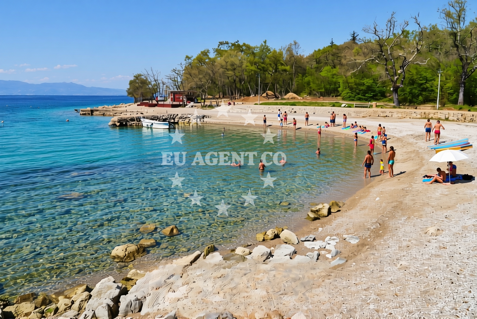 Additional view of Kijac beach in Trg Ante Starčevića 2, Njivice