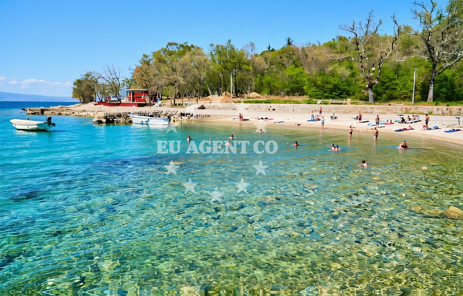 Additional view of Kijac beach in Trg Ante Starčevića 2, Njivice